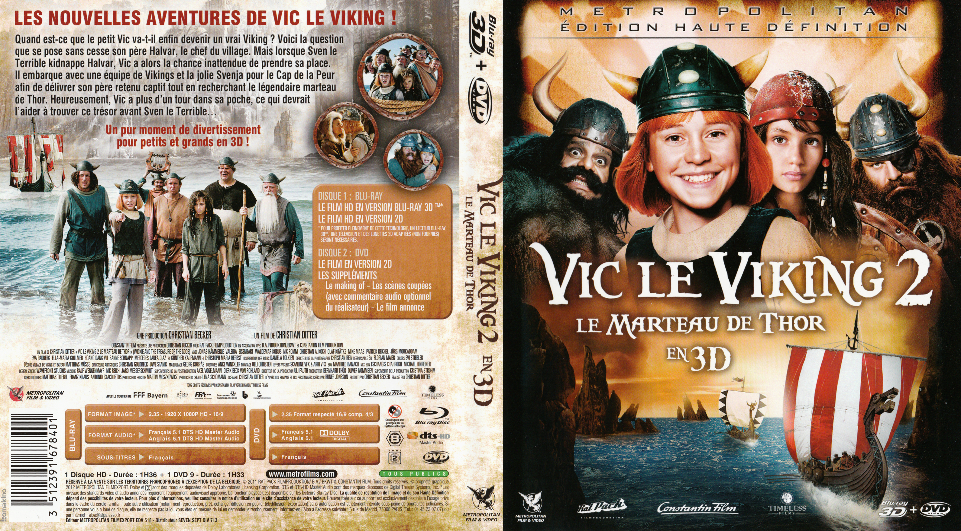 Jaquette DVD Vic le Viking 2 (BLU-RAY)
