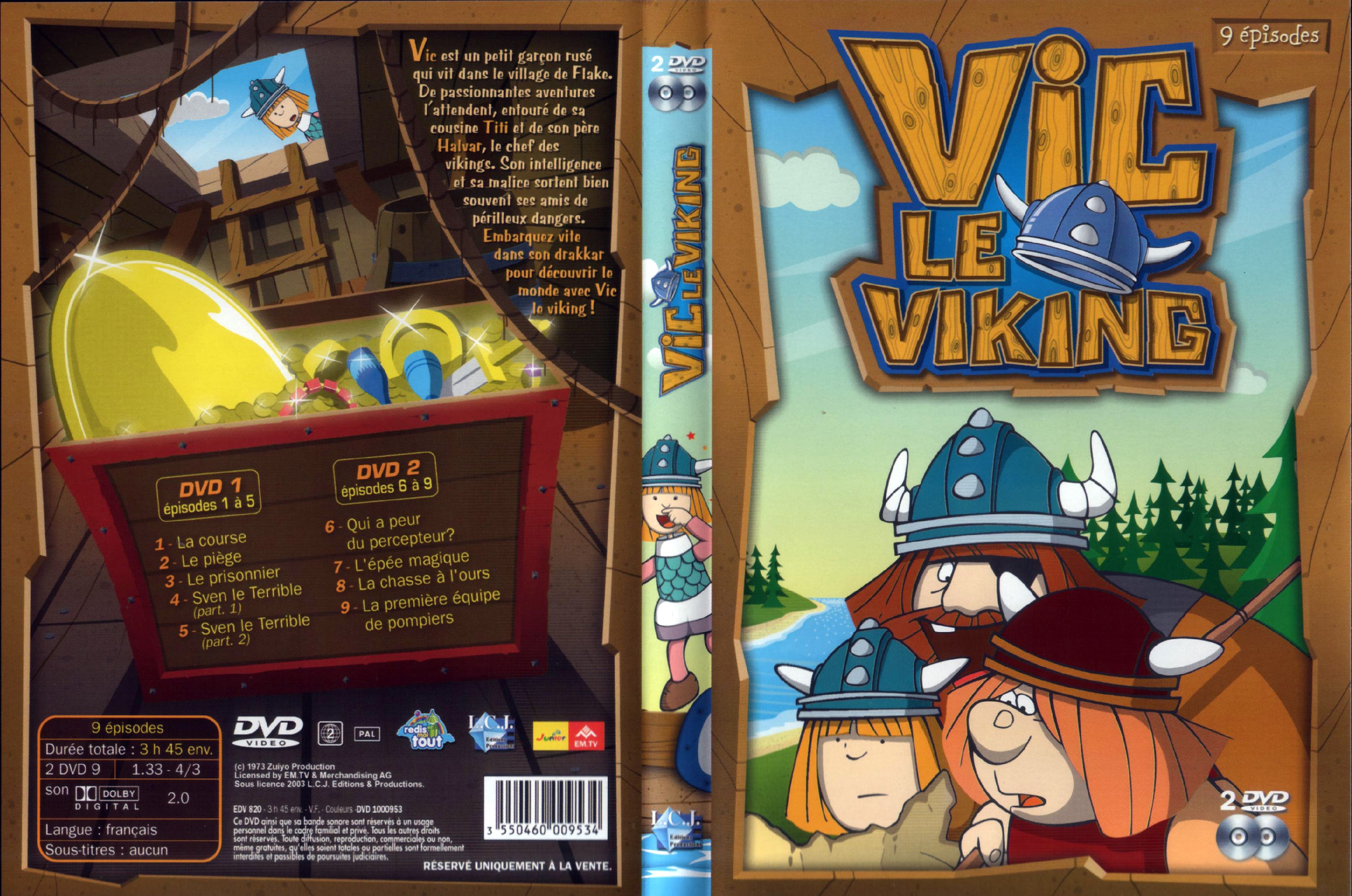 Jaquette DVD Vic le viking vol 1