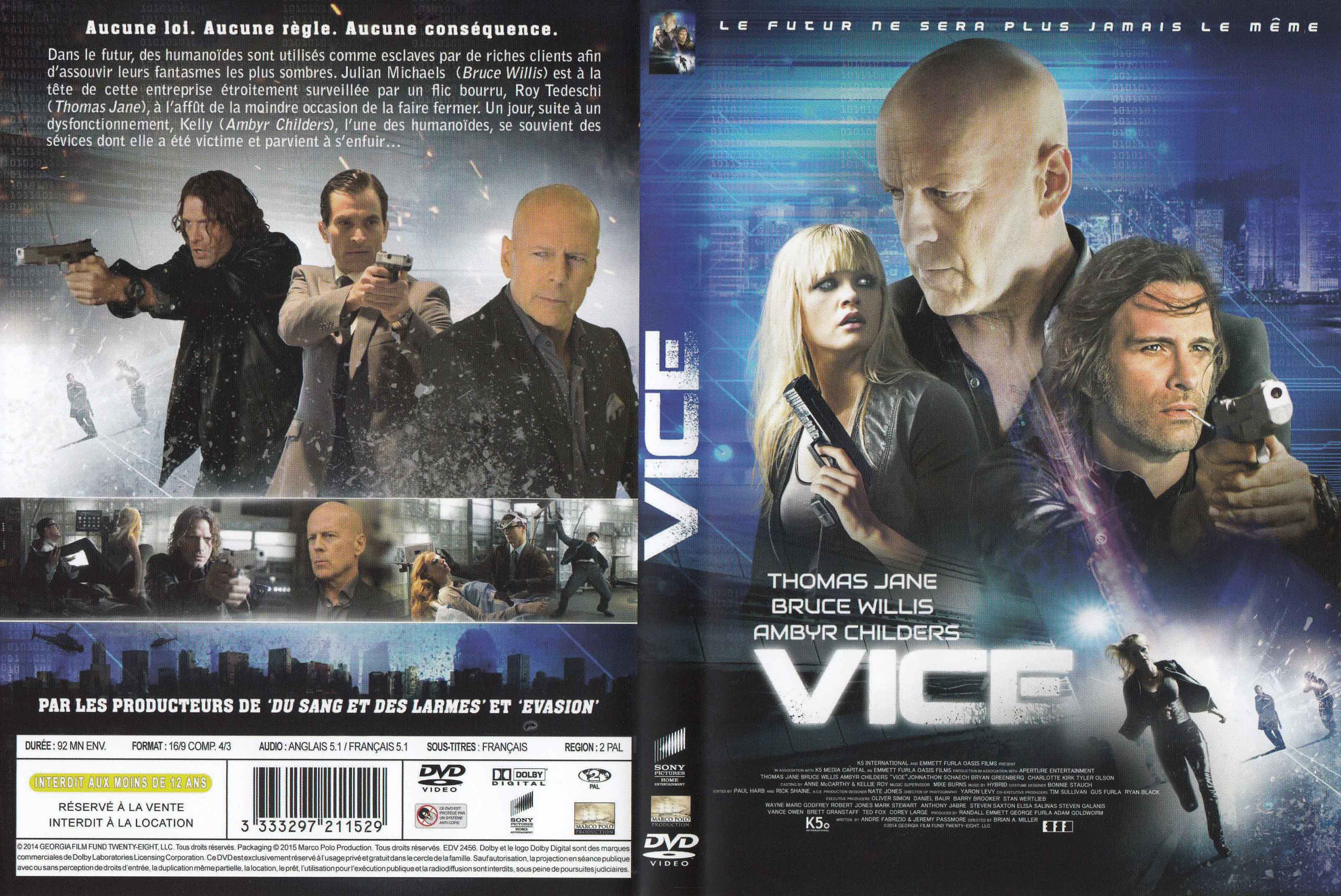 Jaquette DVD Vice (2014)