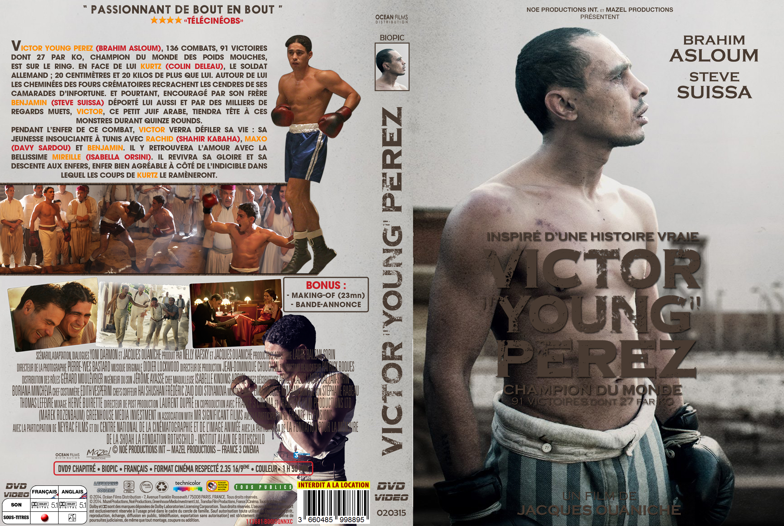Jaquette DVD Victor Young Perez custom