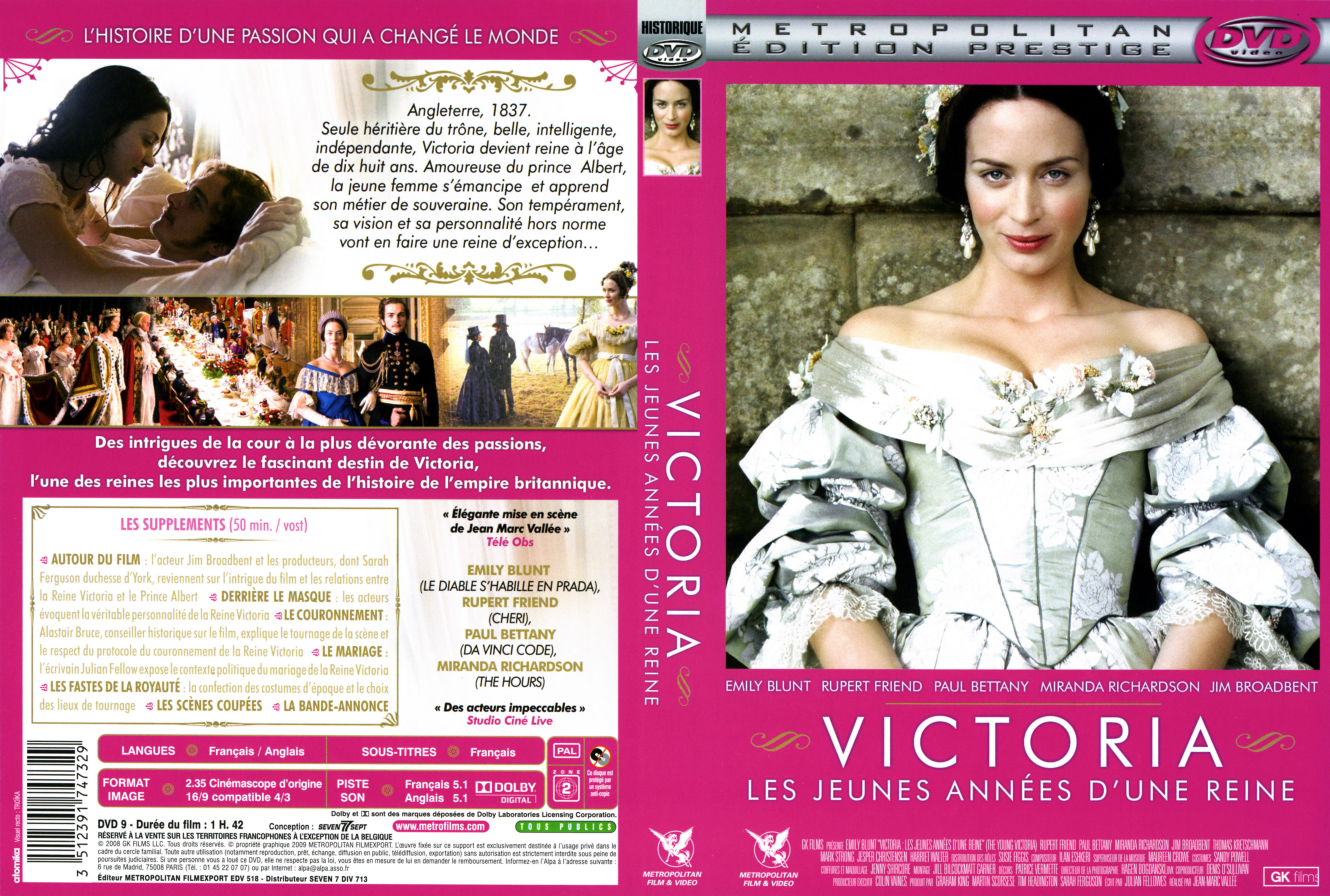 Jaquette DVD Victoria les jeunes annees d