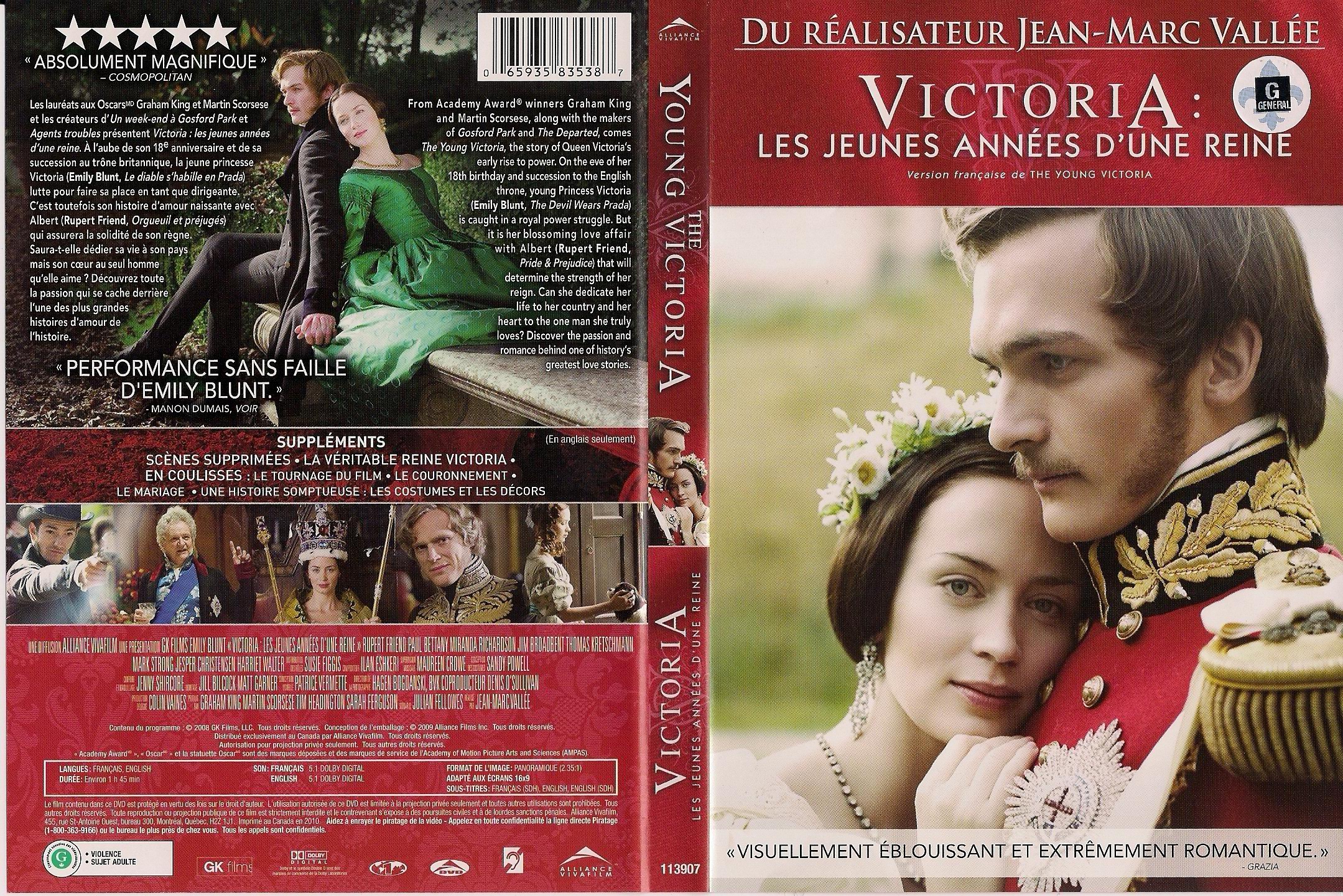 Jaquette DVD Victoria les jeunes annes d