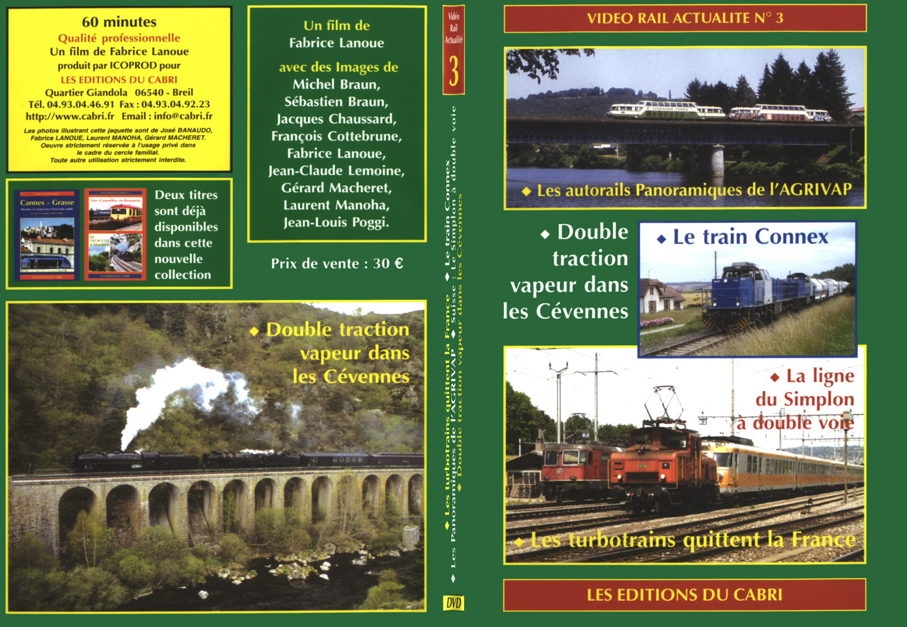 Jaquette DVD Video Rail Actualites N3 - SLIM