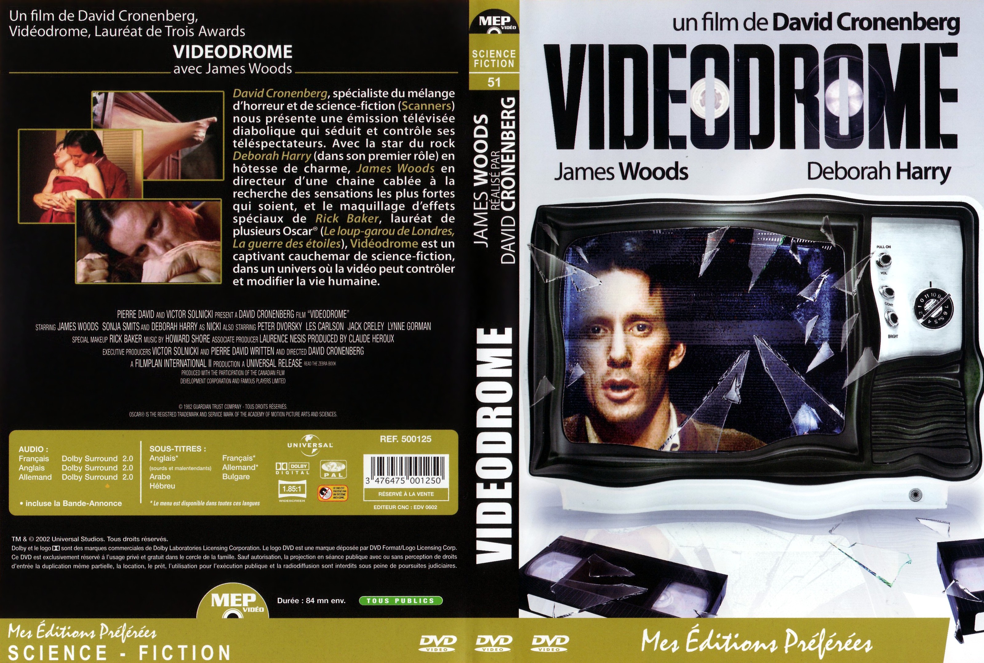 Jaquette DVD Videodrome