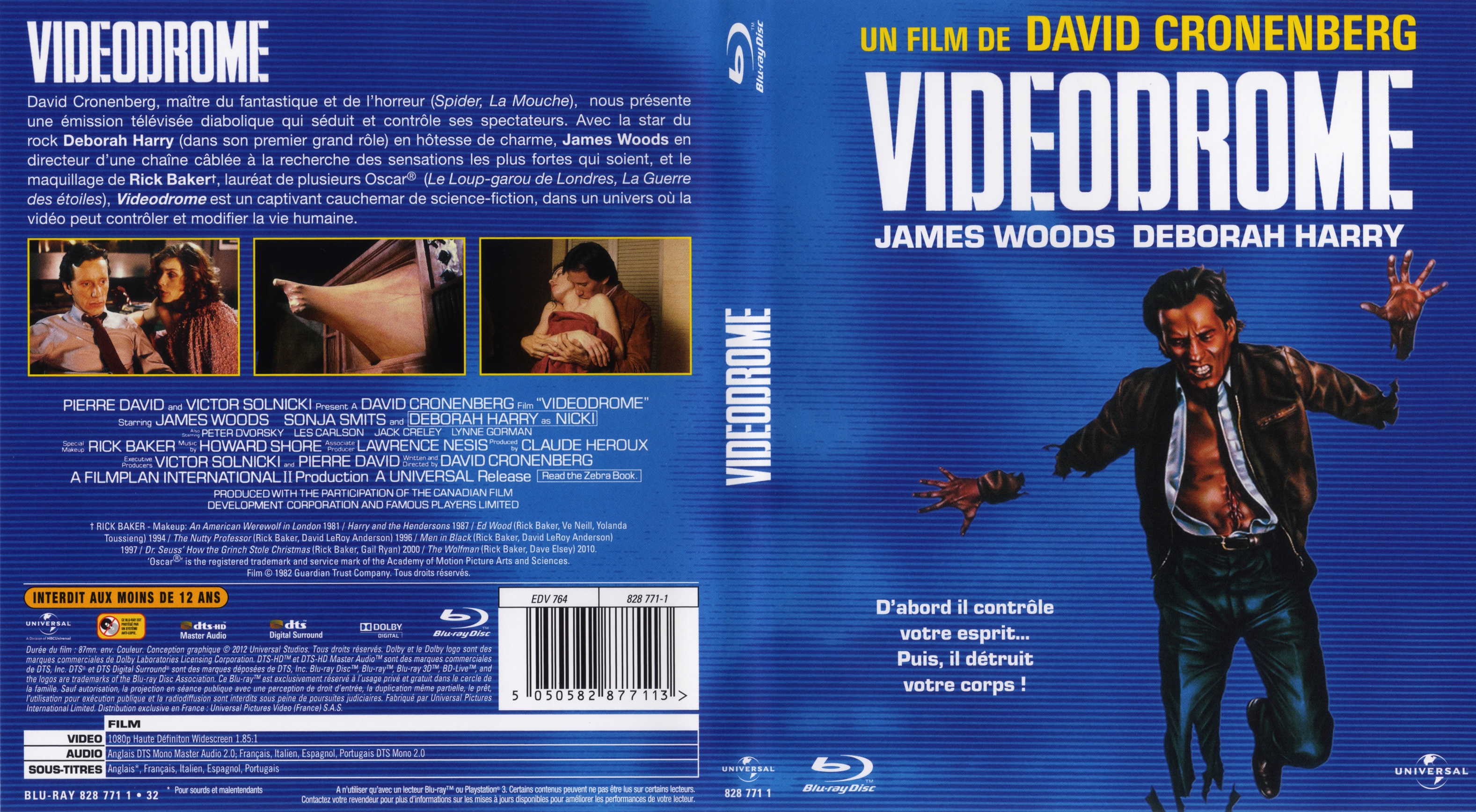 Jaquette DVD Videodrome (BLU-RAY)