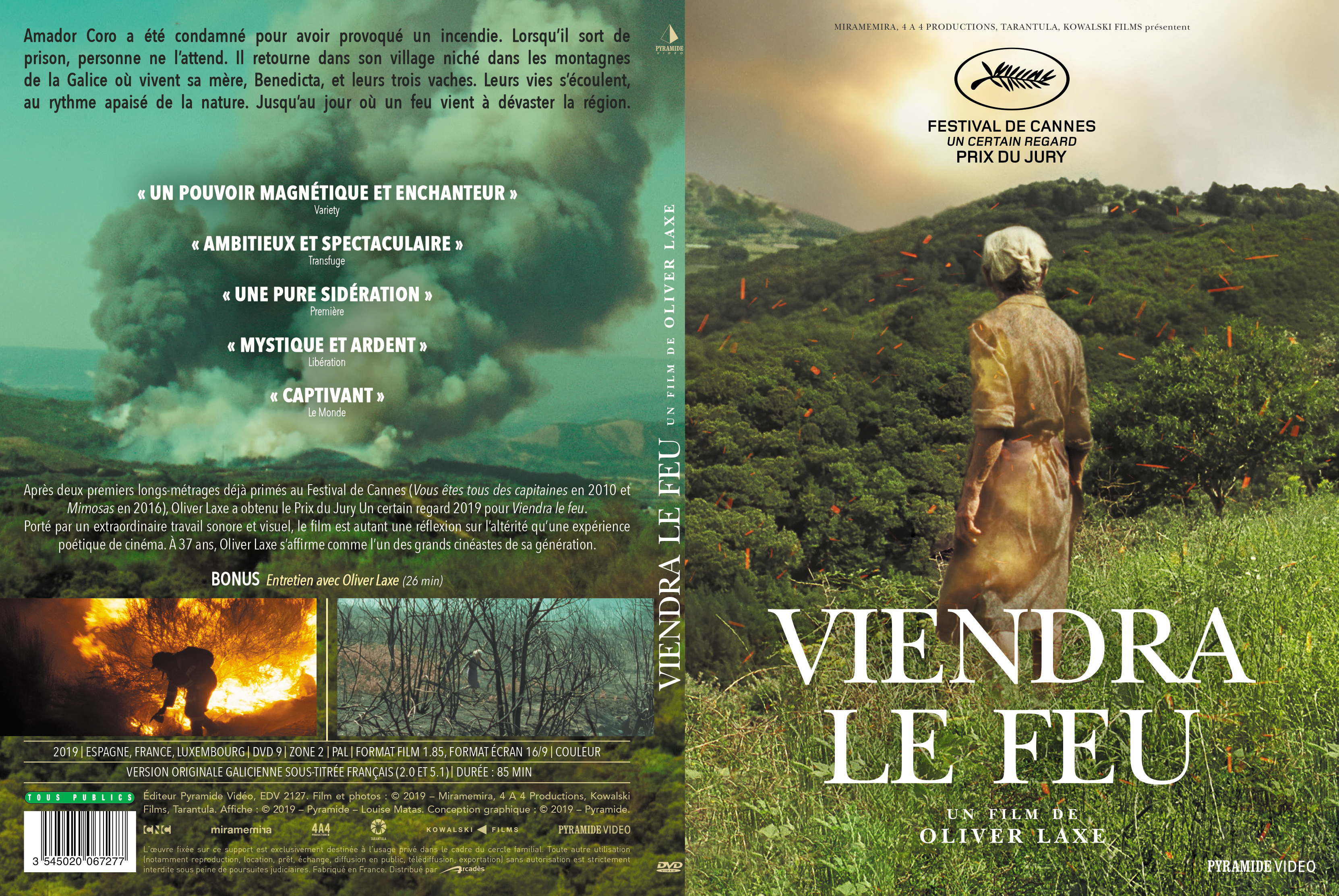 Jaquette DVD Viendra le feu