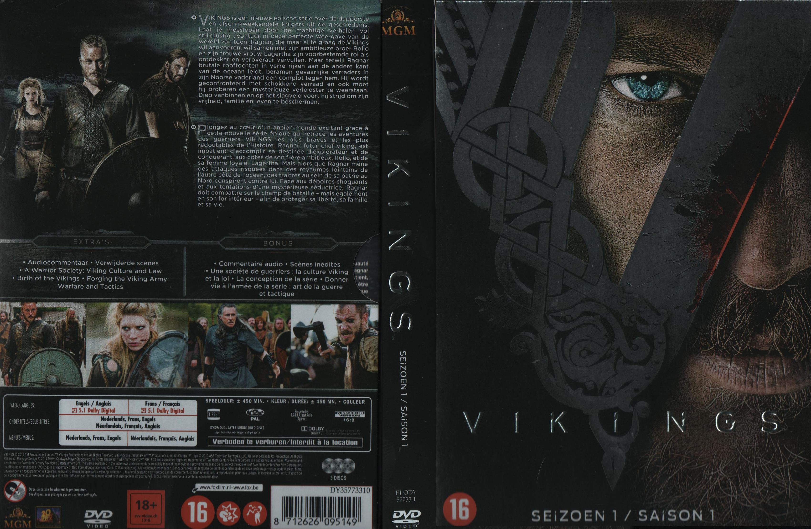 Jaquette DVD Vikings Saison 1 COFFRET