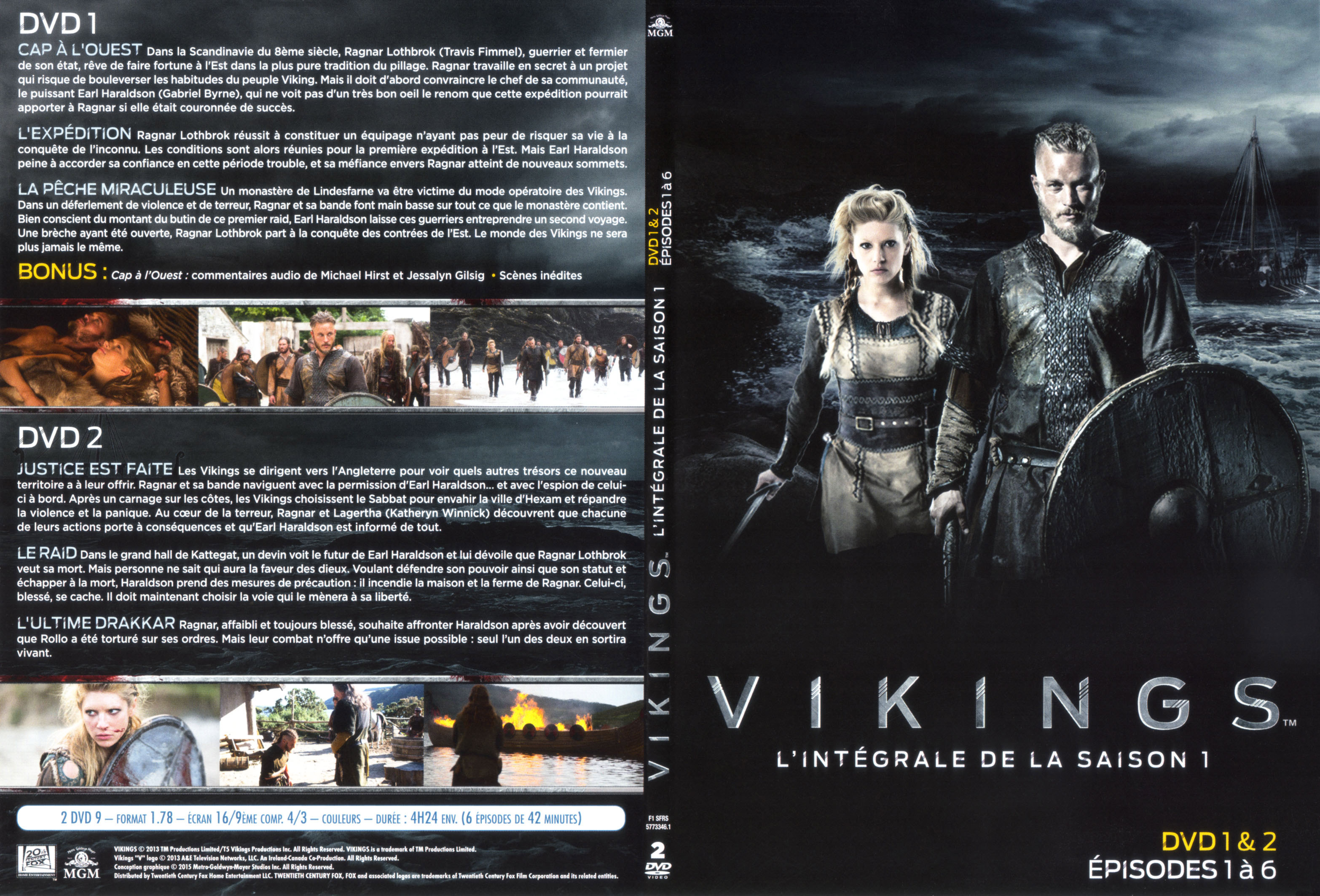 Jaquette DVD Vikings Saison 1 DVD 1