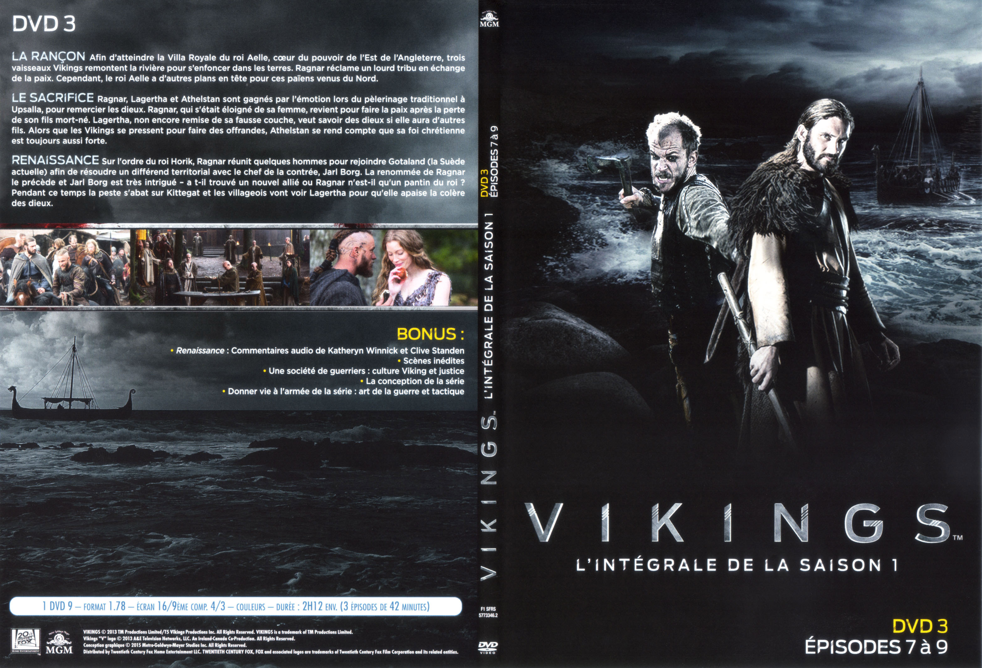 Jaquette DVD Vikings Saison 1 DVD 2