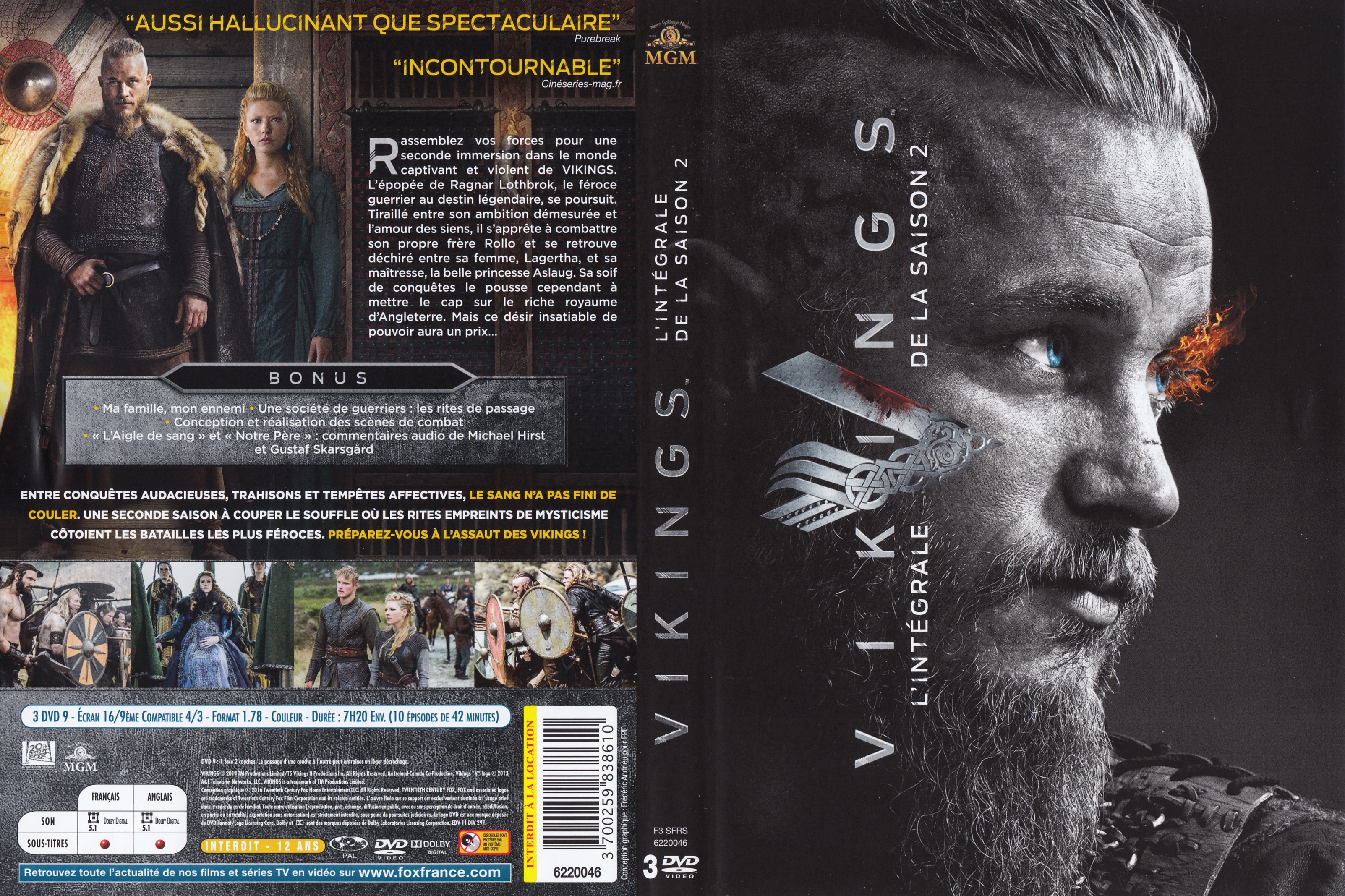 Jaquette DVD Vikings Saison 2