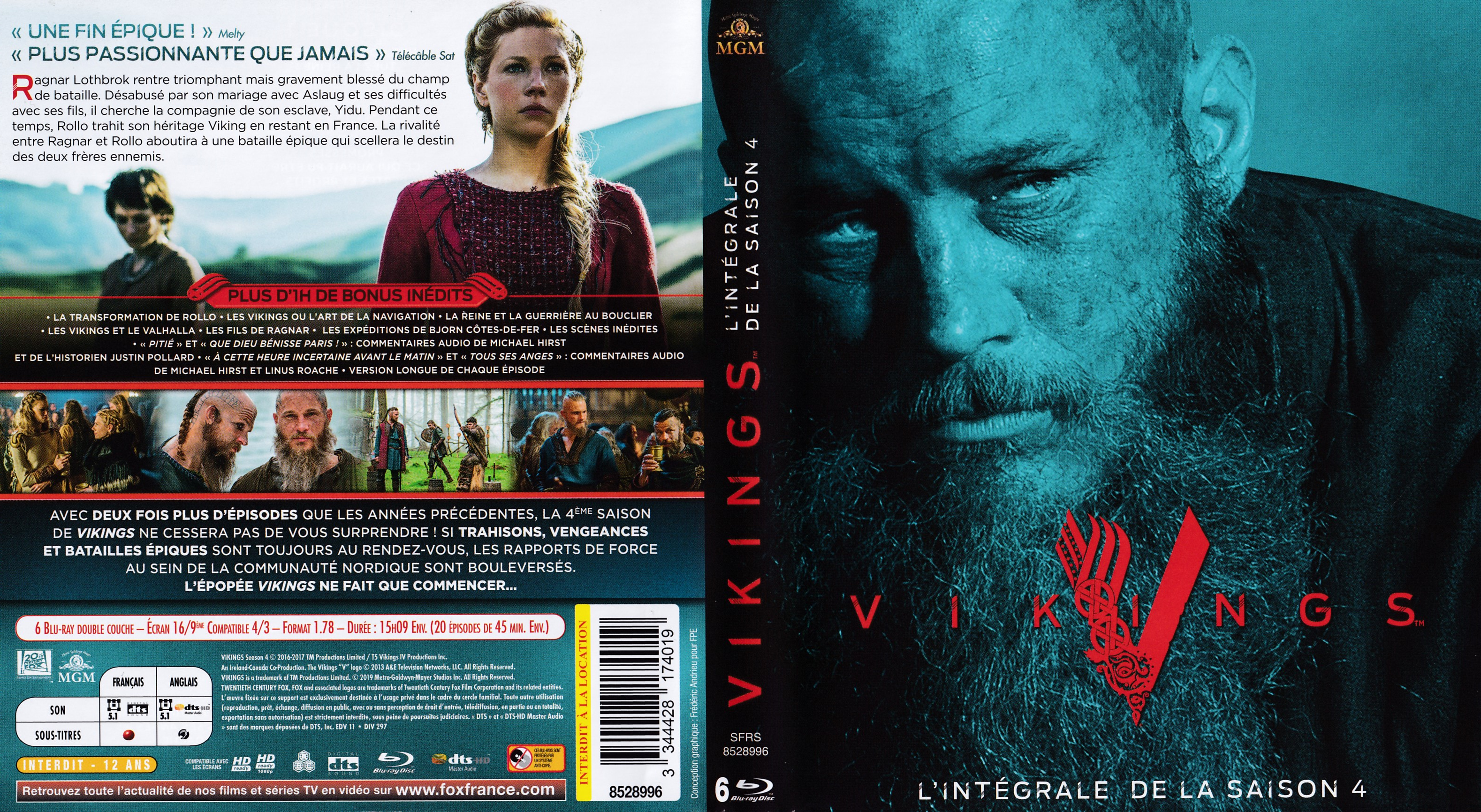 Jaquette DVD Vikings Saison 4 COFFRET