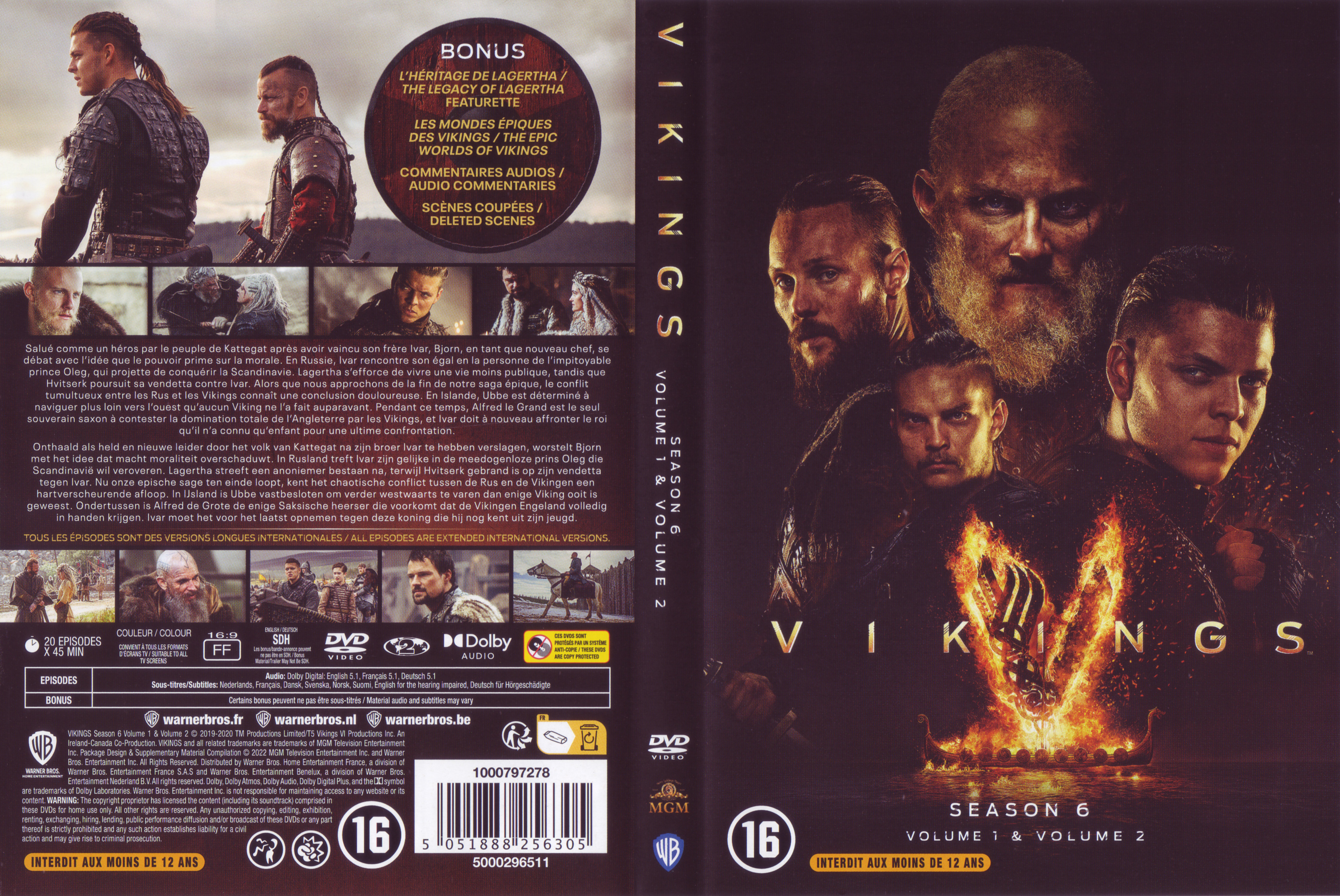 Jaquette DVD Vikings Saison 6
