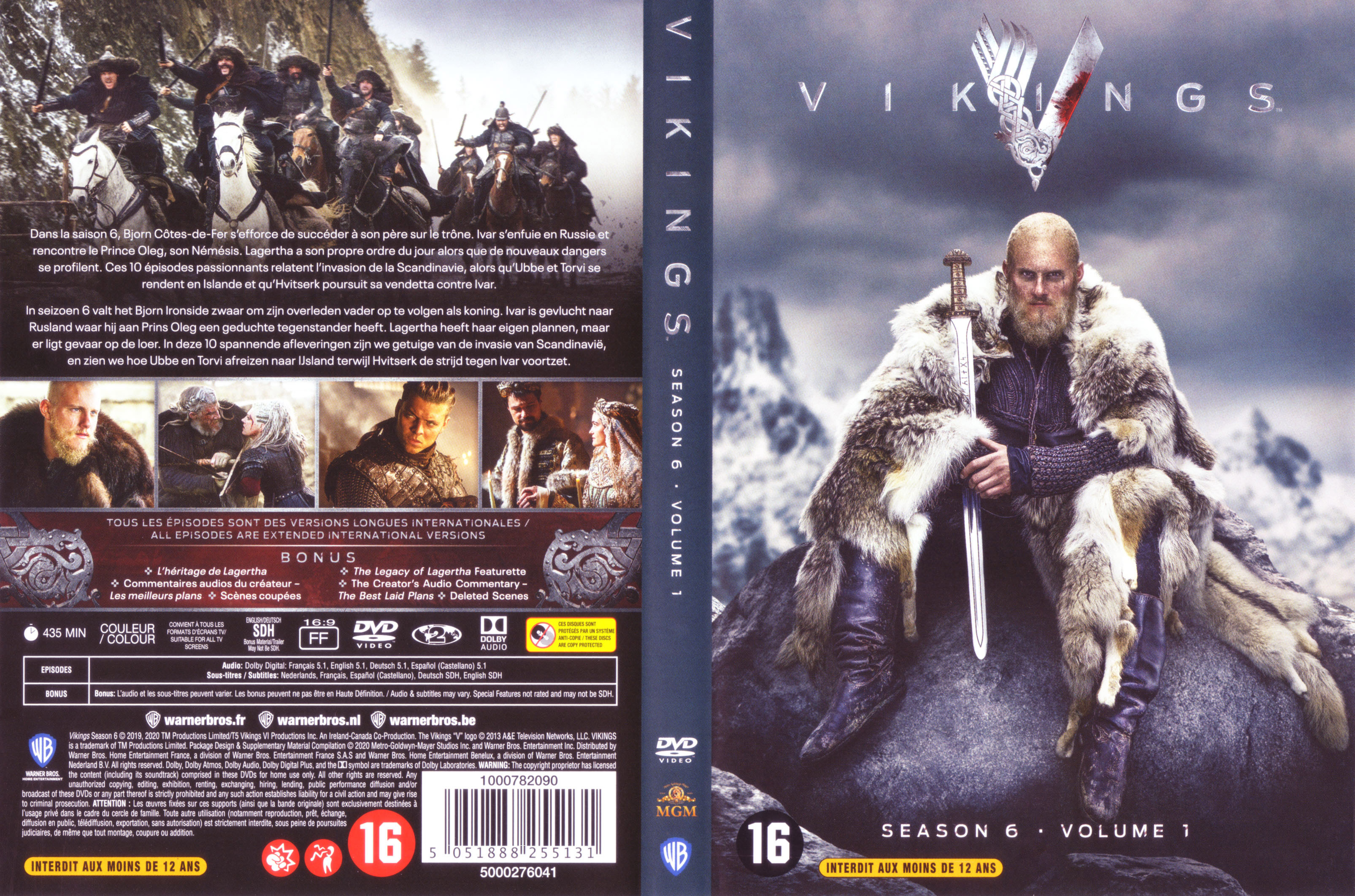 Jaquette DVD Vikings Saison 6 Vol 1