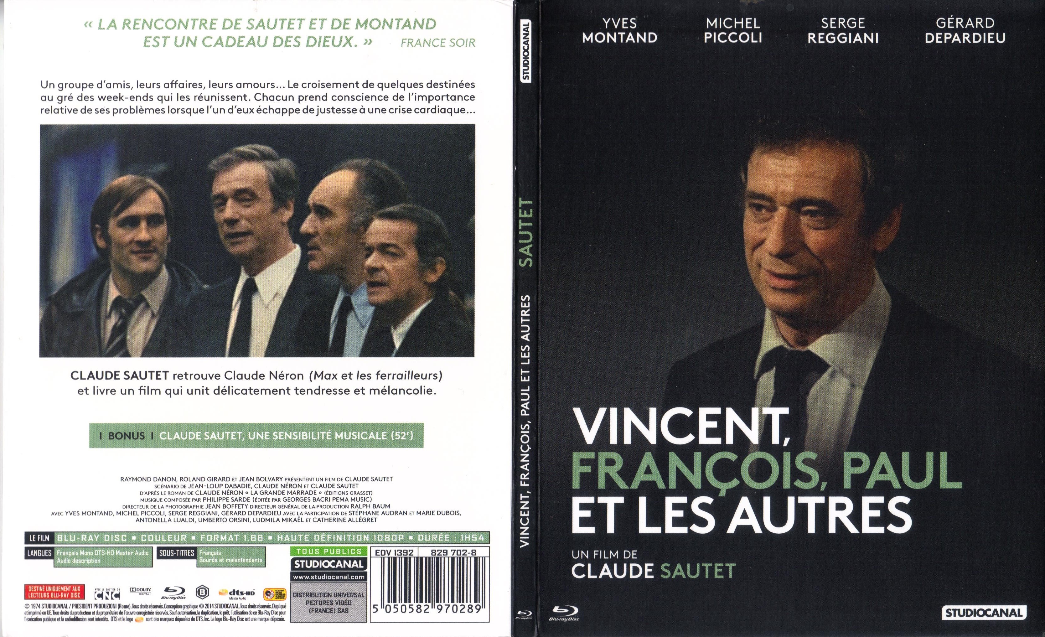 Jaquette DVD Vincent Francois Paul et les Autres (BLU-RAY)