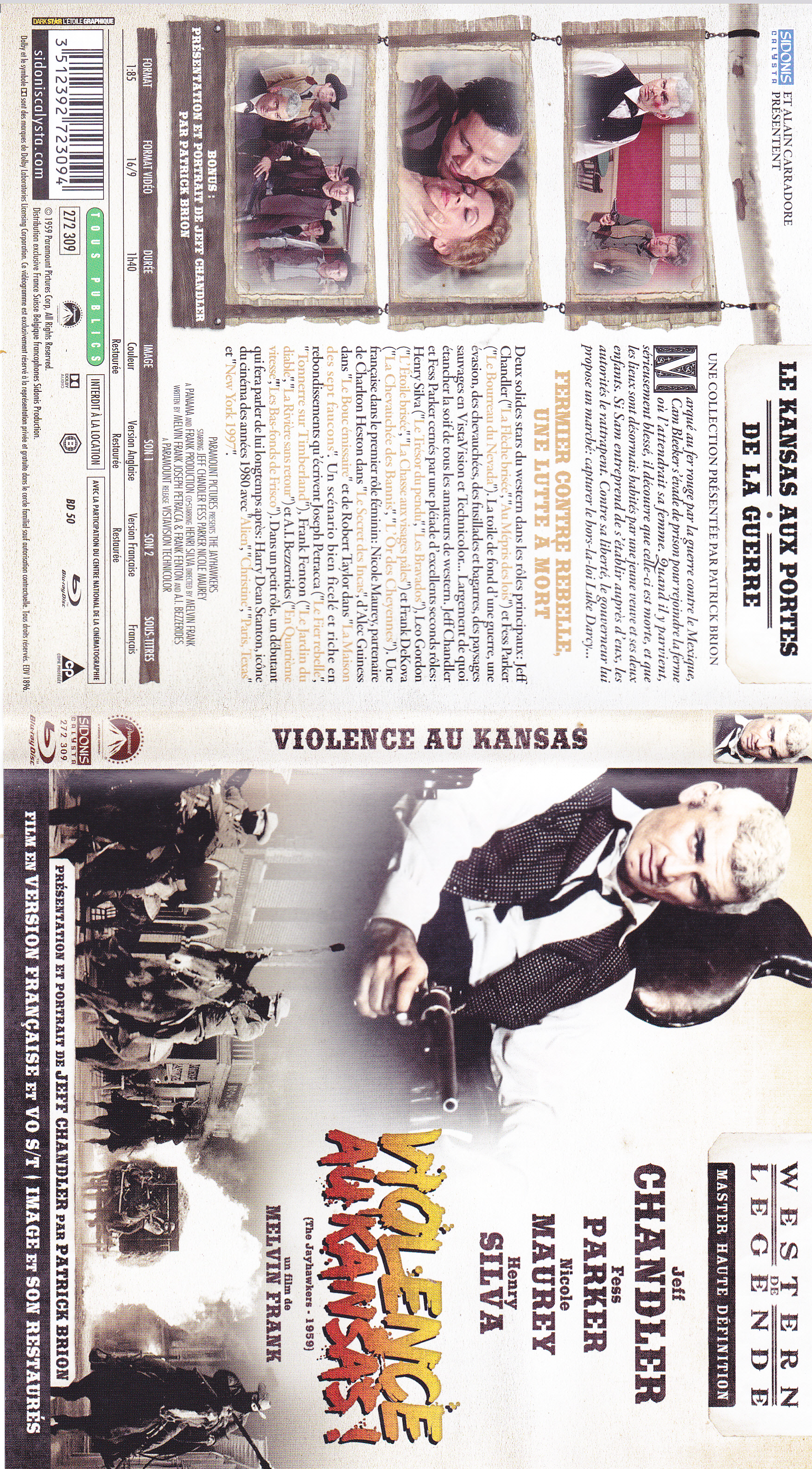Jaquette DVD Violence au Kansas (BLU-RAY)