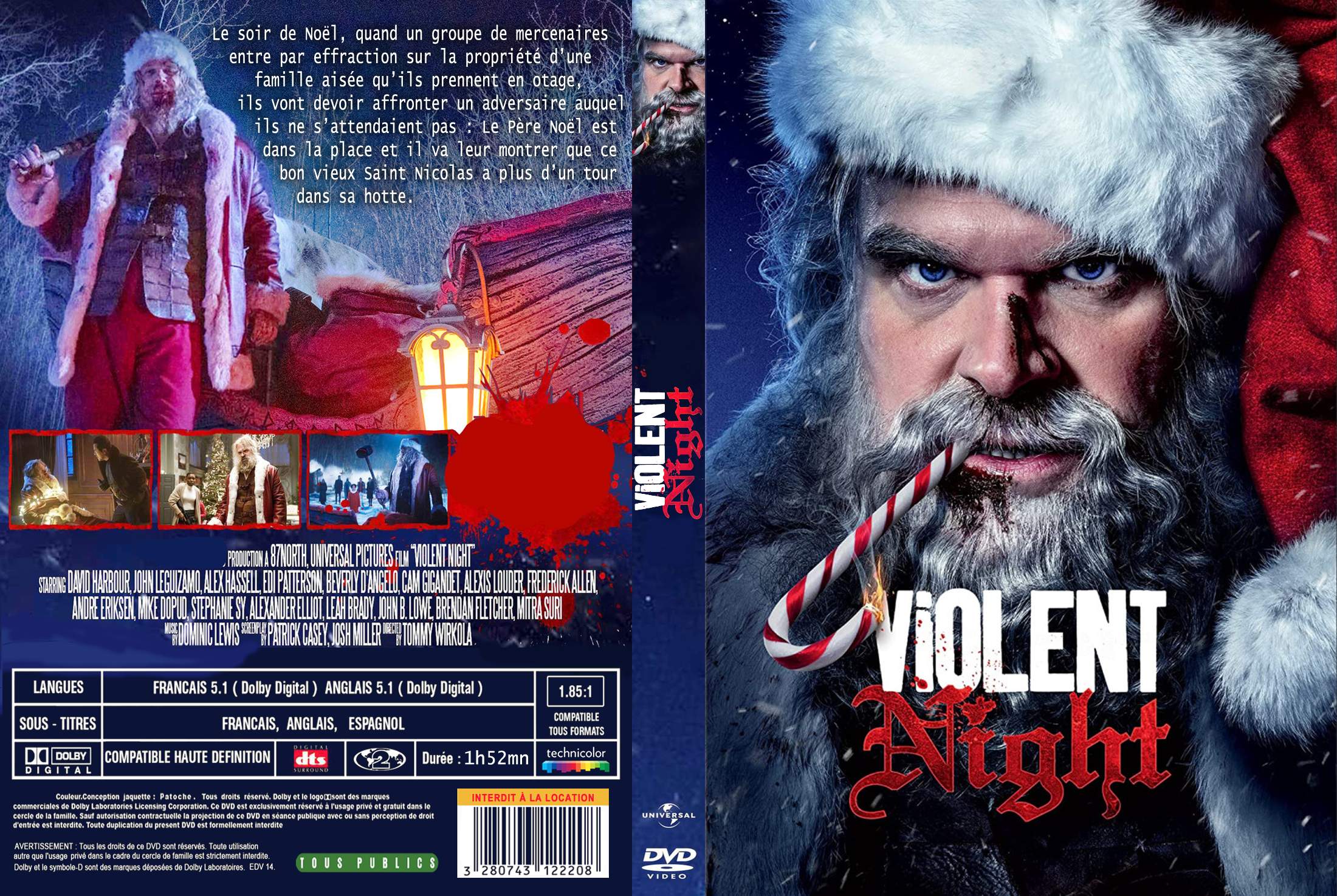 Jaquette DVD Violent night custom