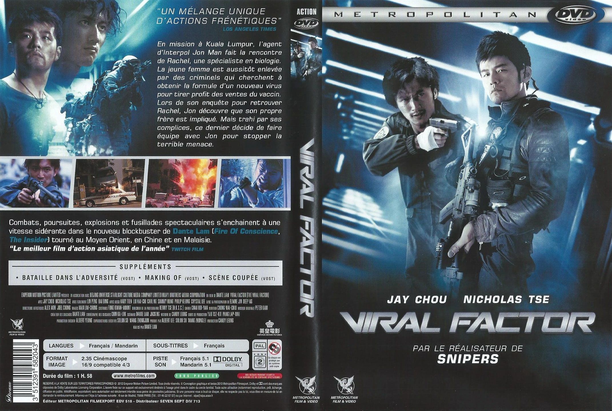 Jaquette DVD Viral Factor (2012)