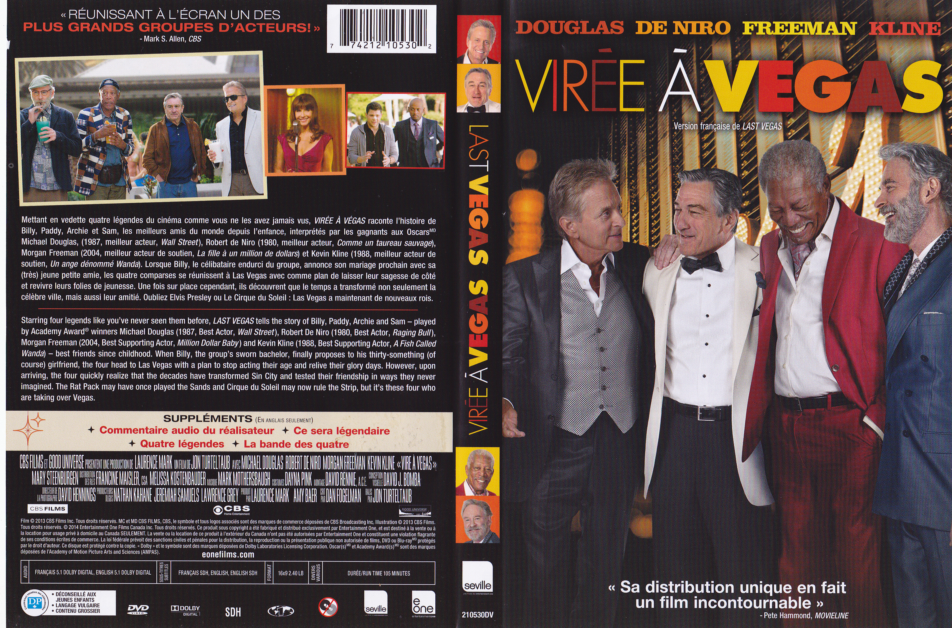 Jaquette DVD Vire  Vegas - Last Vegas (Canadienne)
