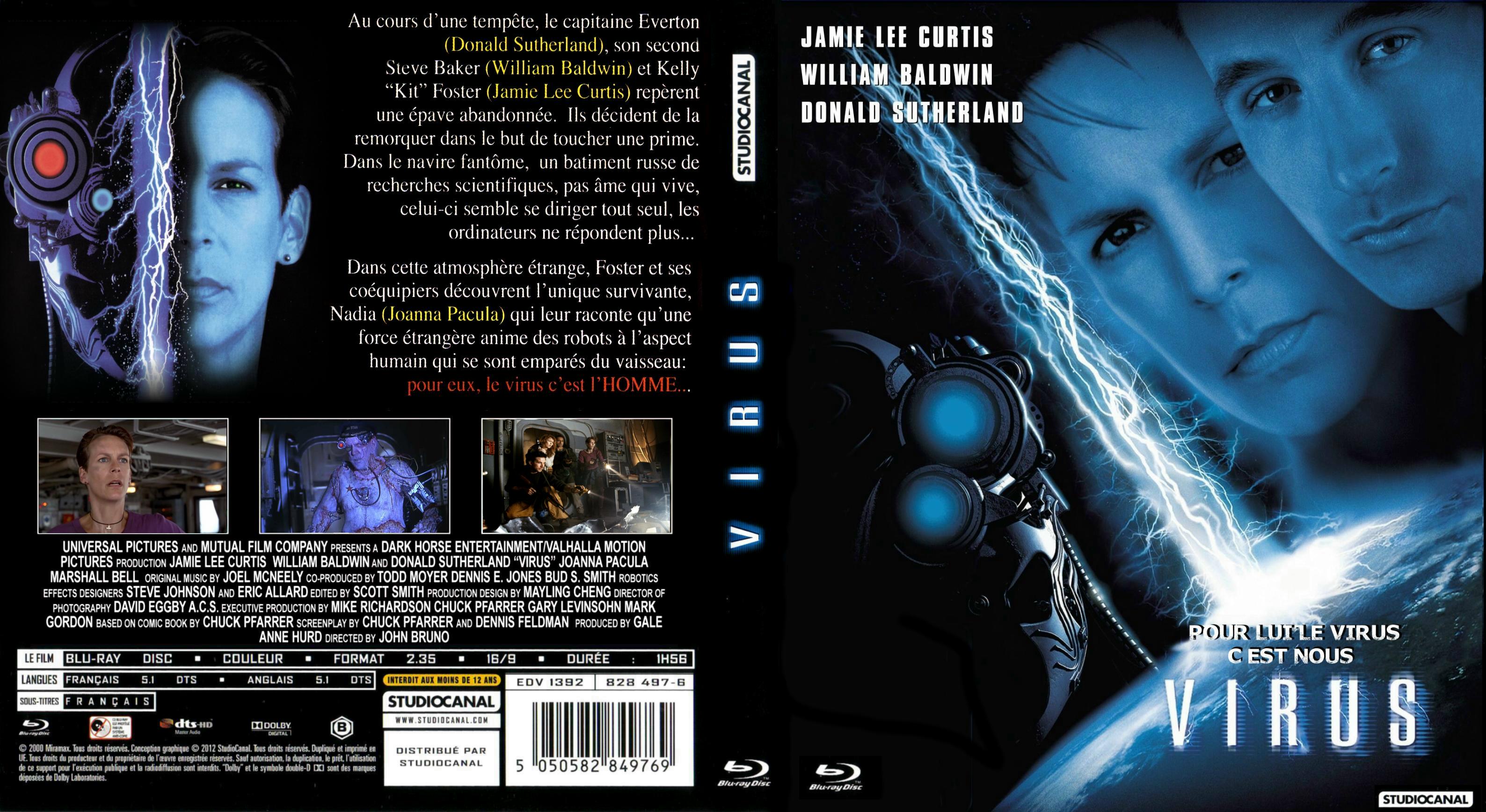 Jaquette DVD Virus (Jamie Lee Curtis) (BLU-RAY)