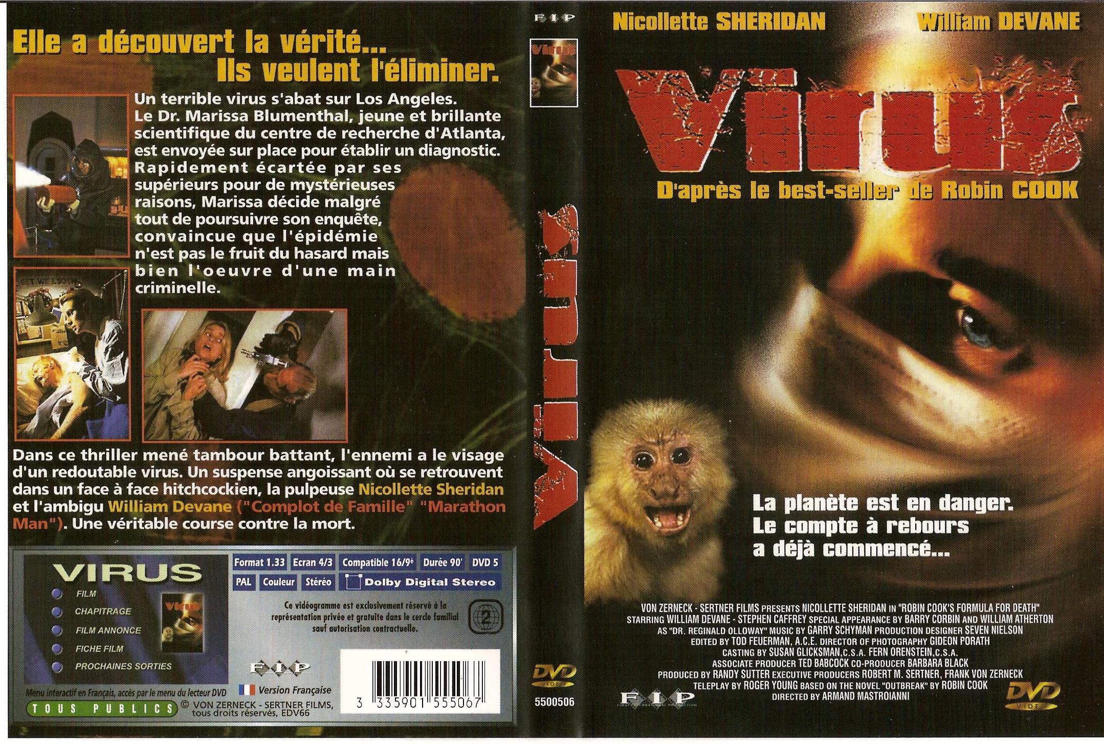 Jaquette DVD Virus menace de mort