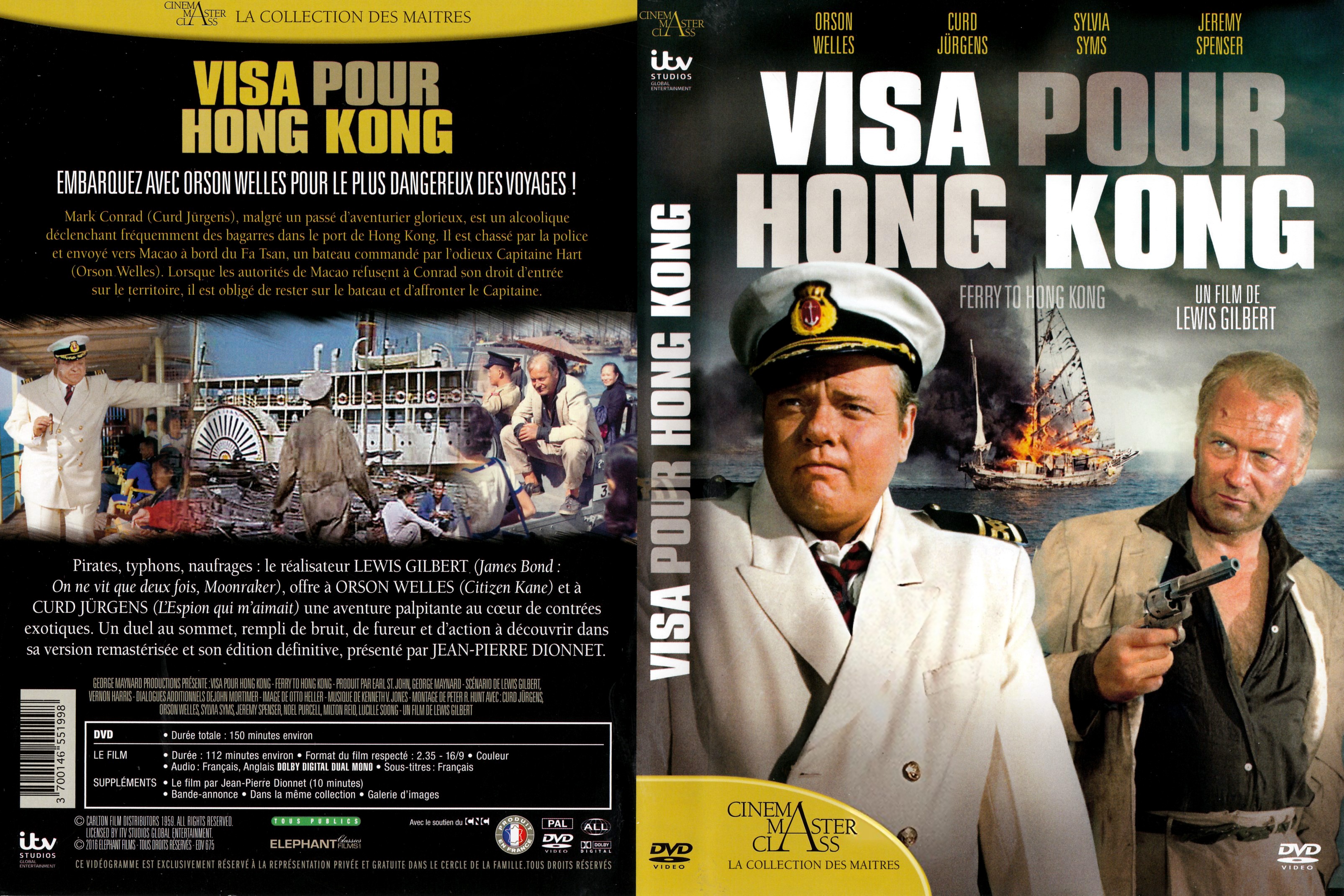 Jaquette DVD Visa pour Hong Kong