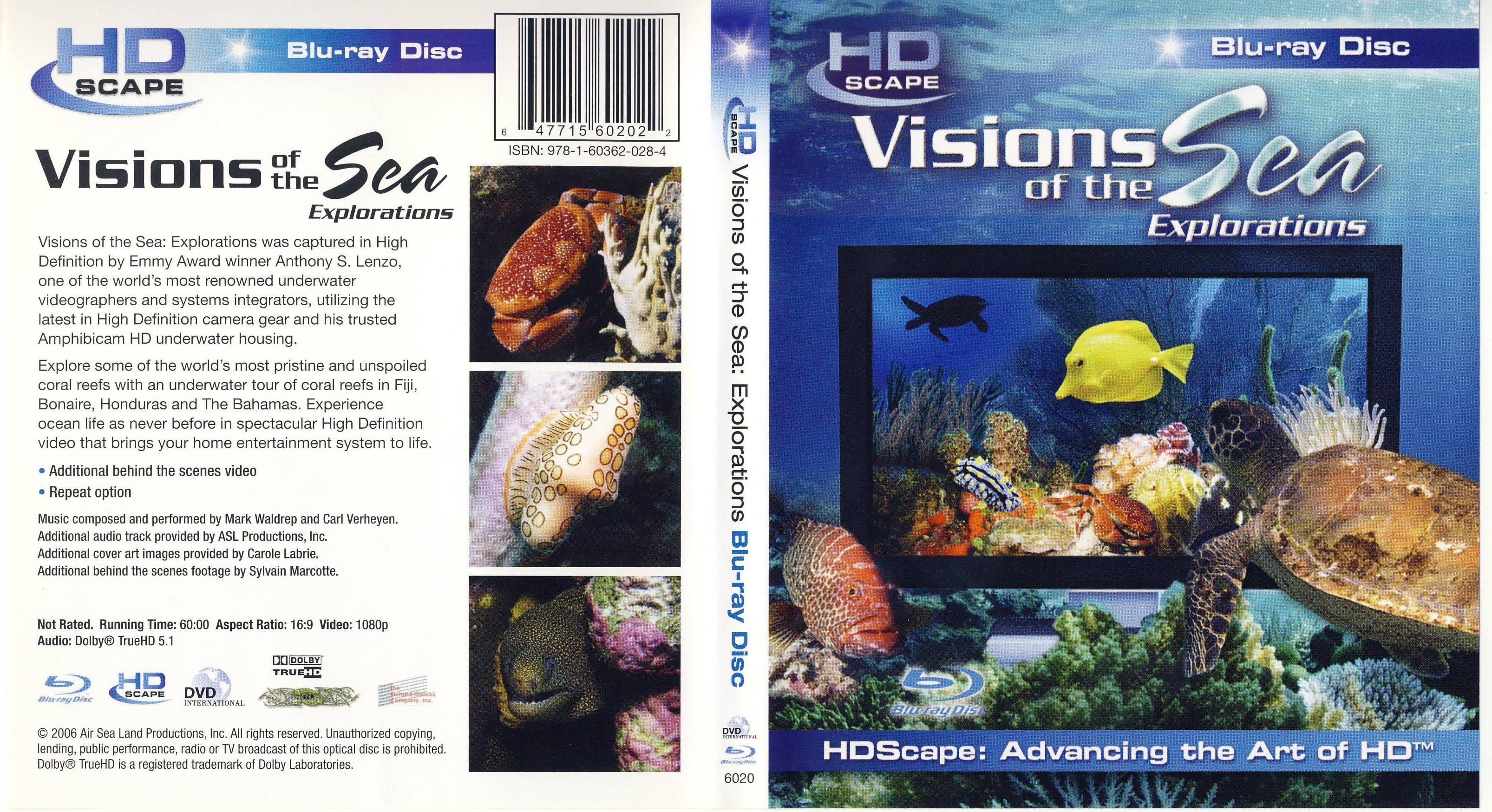 Jaquette DVD Visions Of The Sea Explorations Zone 1 (BLU-RAY)