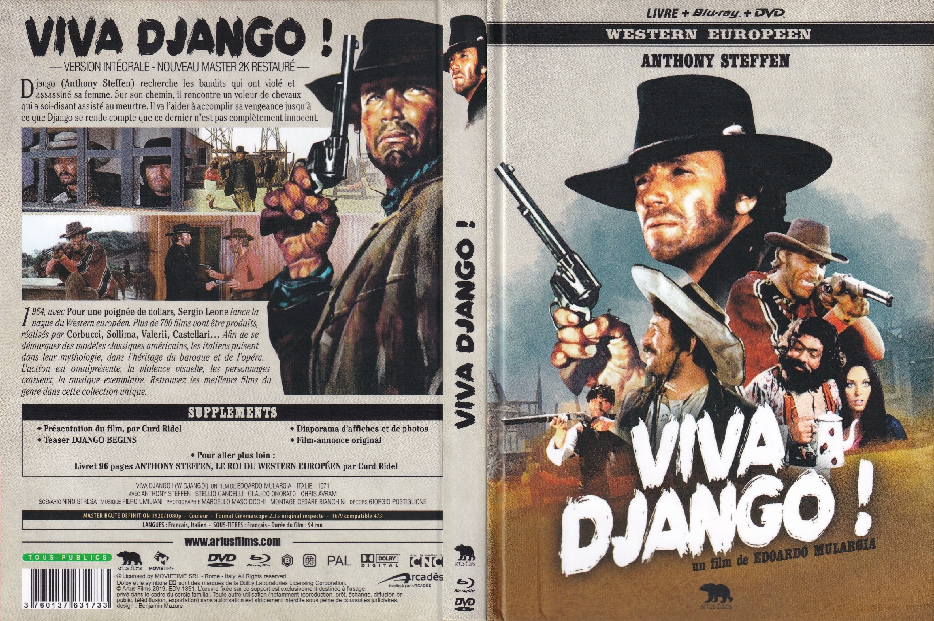 Jaquette DVD Viva Django (BLU-RAY)