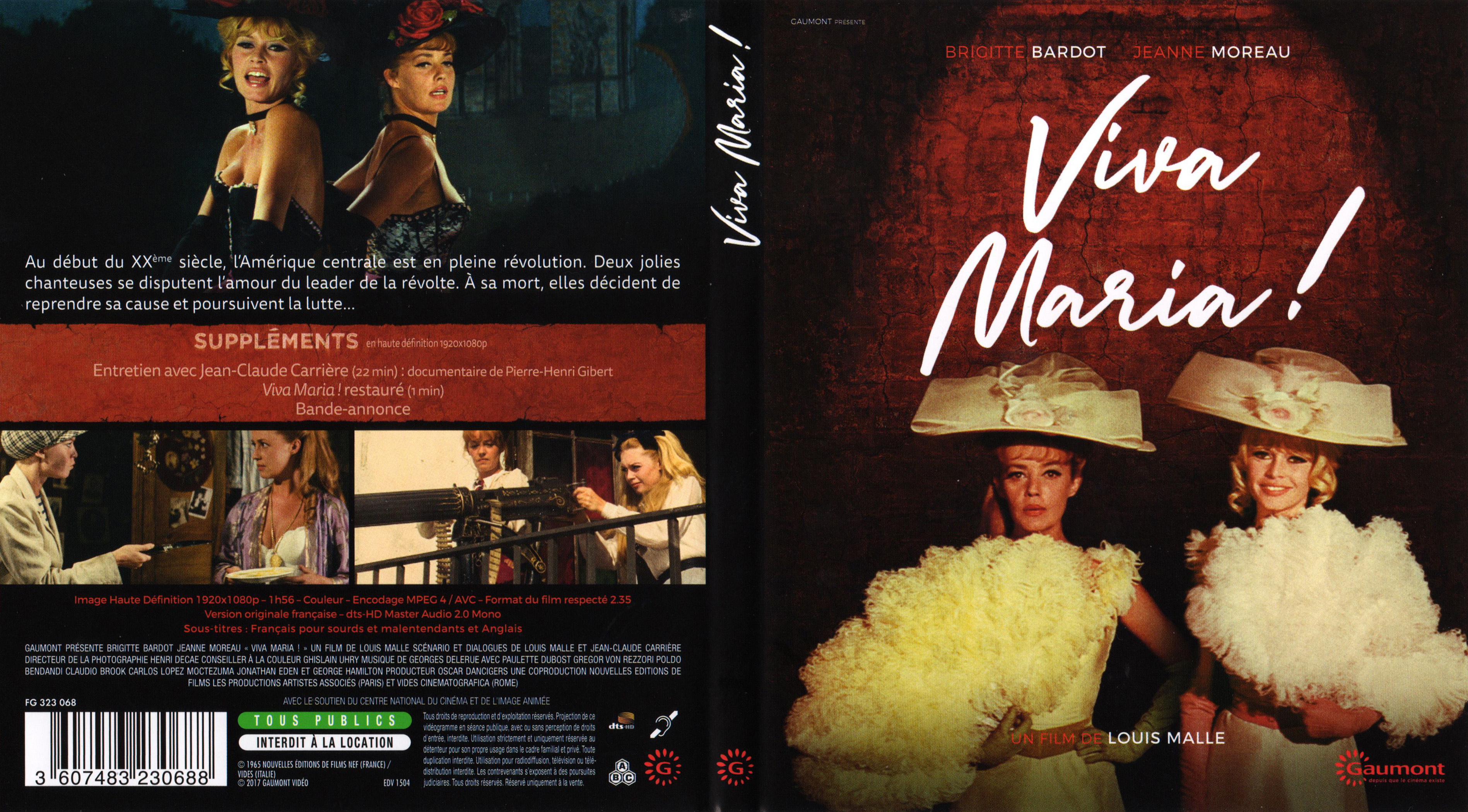 Jaquette DVD Viva Maria (BLU-RAY)