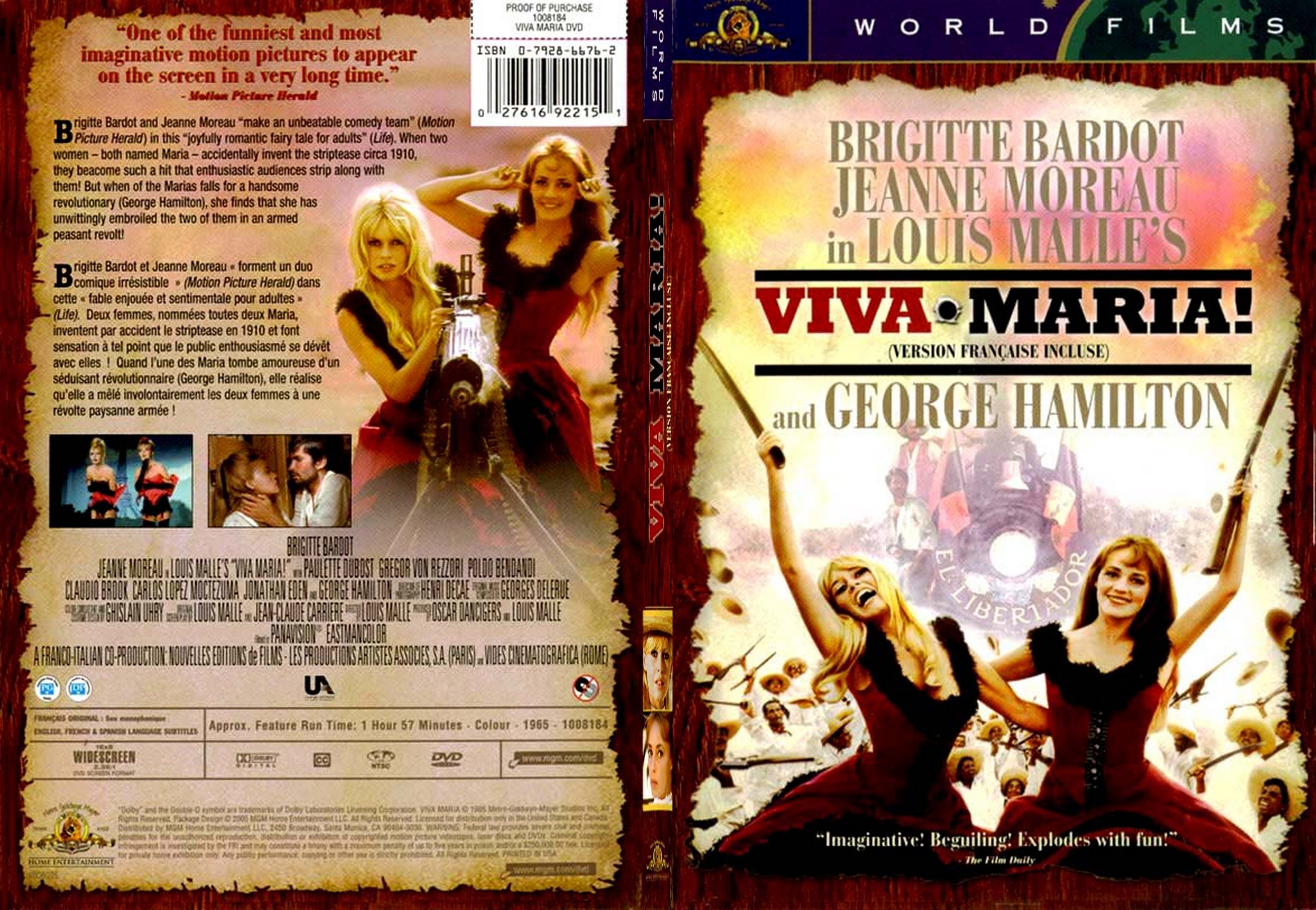 Jaquette DVD Viva Maria - SLIM