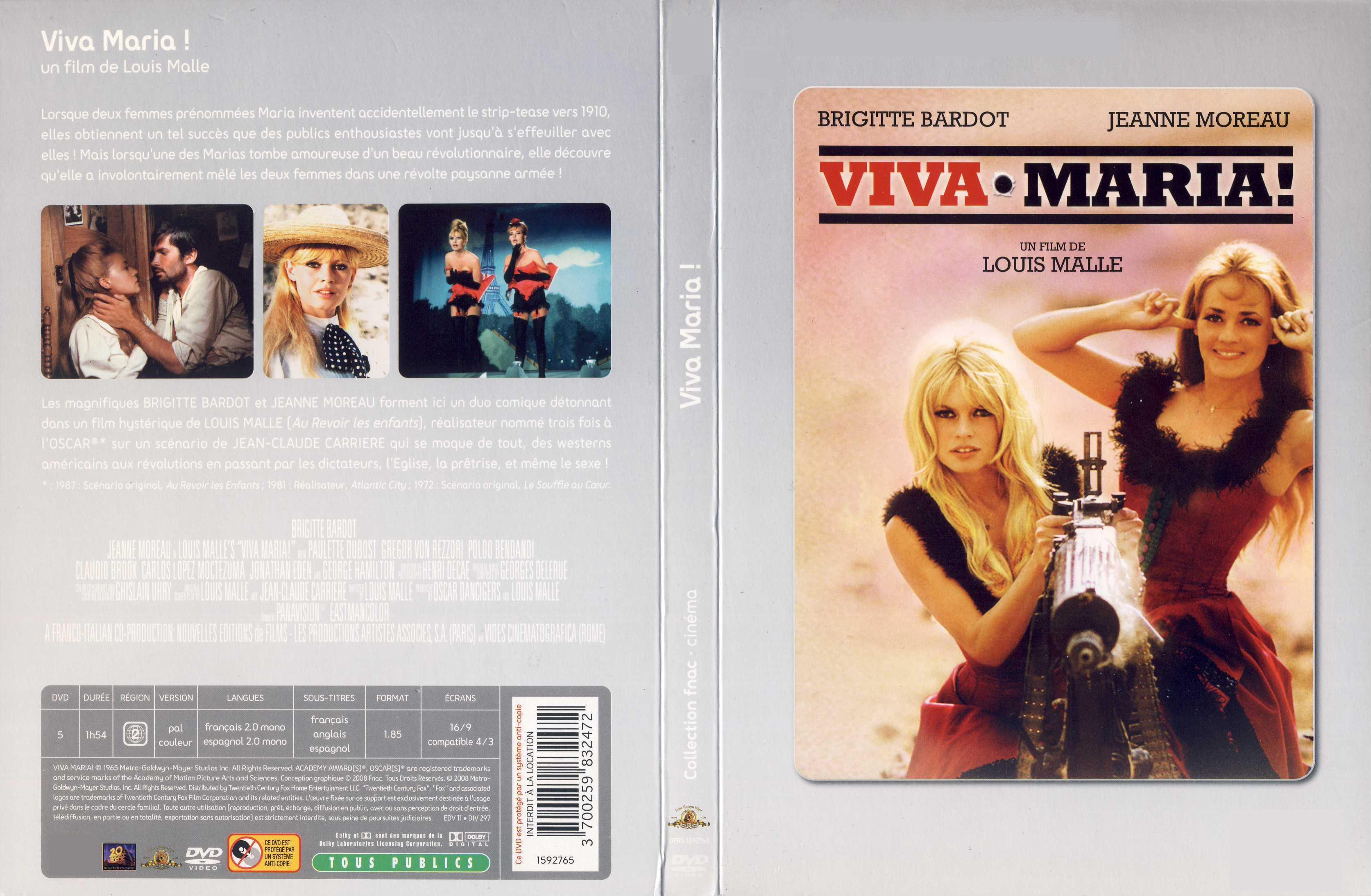 Jaquette DVD Viva Maria v2