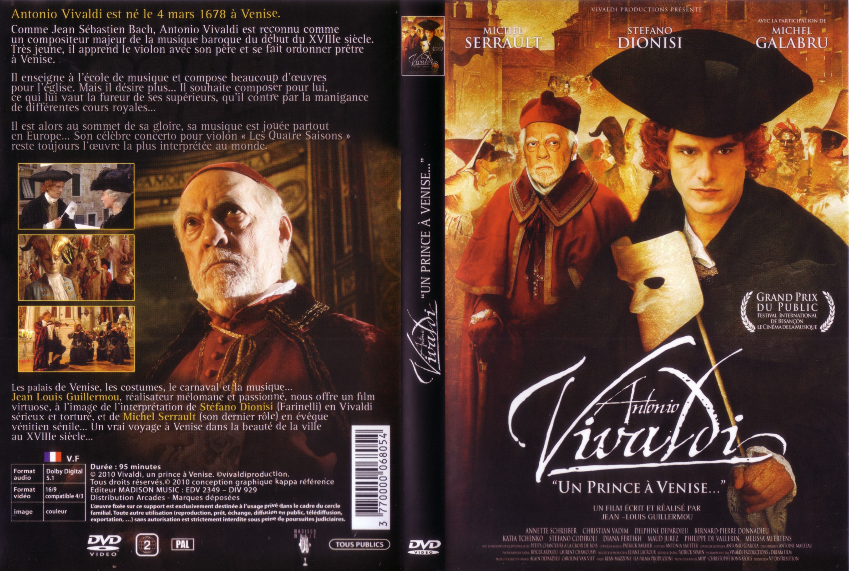 Jaquette DVD Vivaldi un prince  Venise