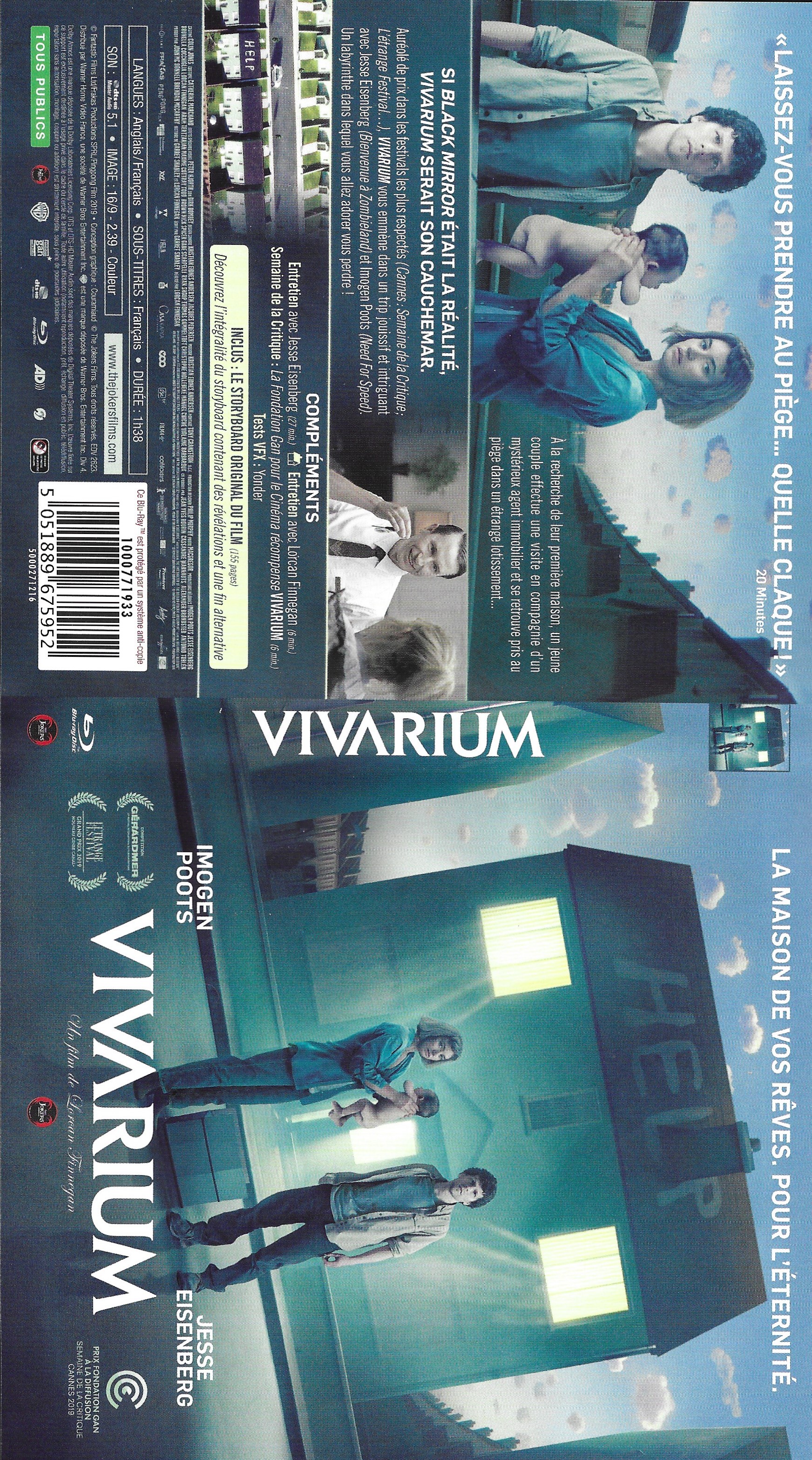 Jaquette DVD Vivarium (BLU-RAY)
