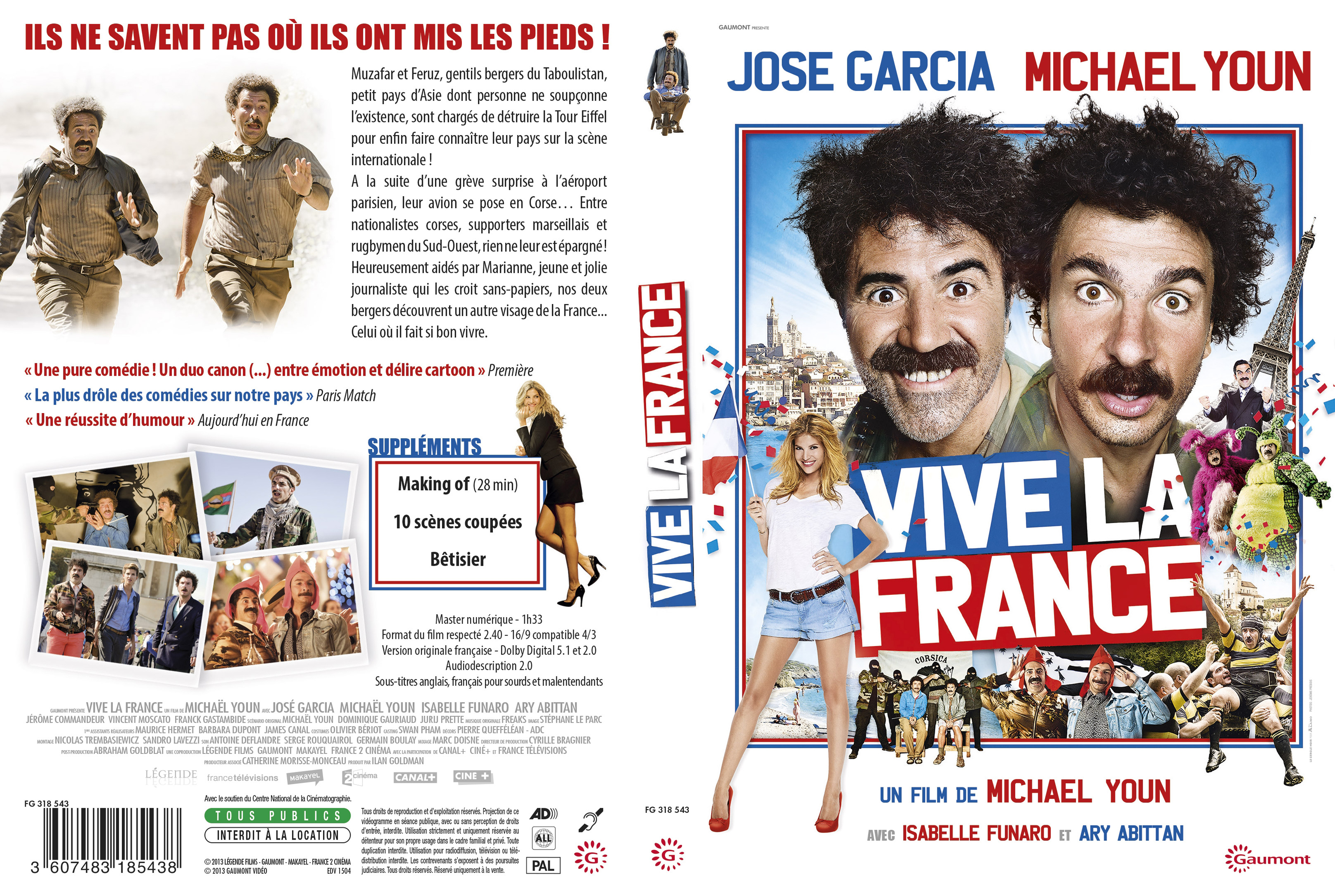 Jaquette DVD Vive la france (2012) custom