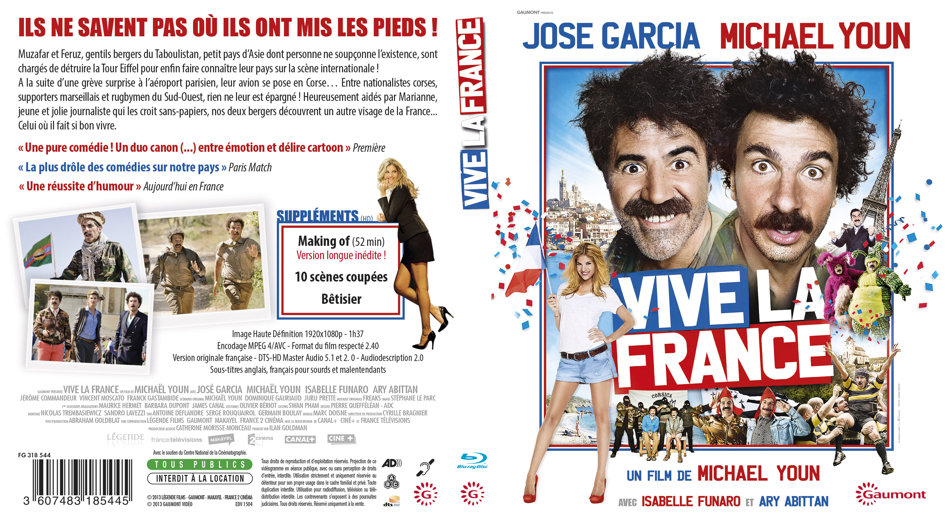 Jaquette DVD Vive la france (2012) custom (BLU-RAY)