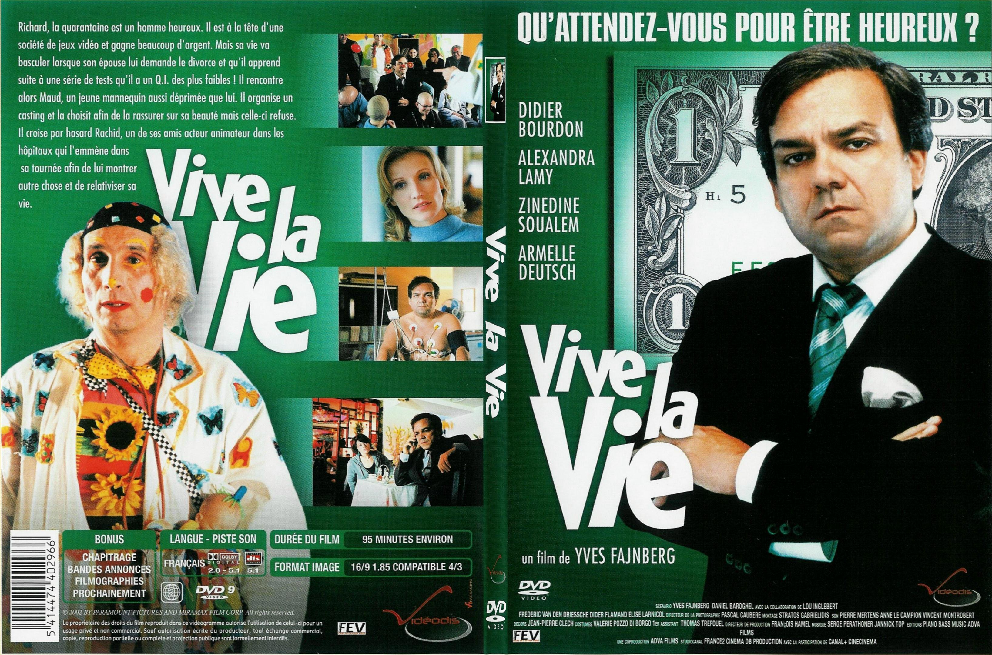 Jaquette DVD Vive la vie - SLIM