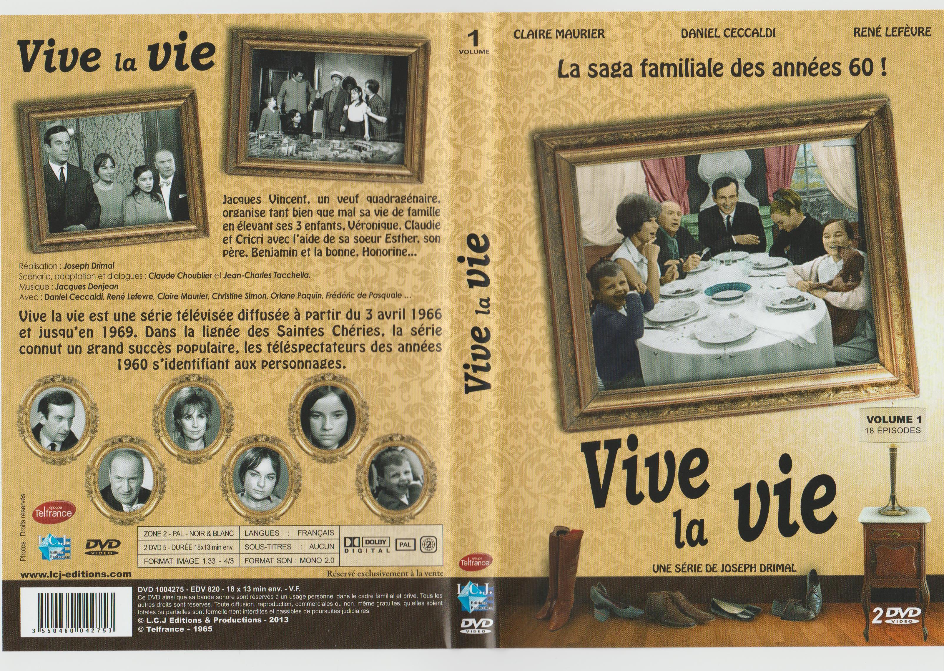 Jaquette DVD Vive la vie vol 01