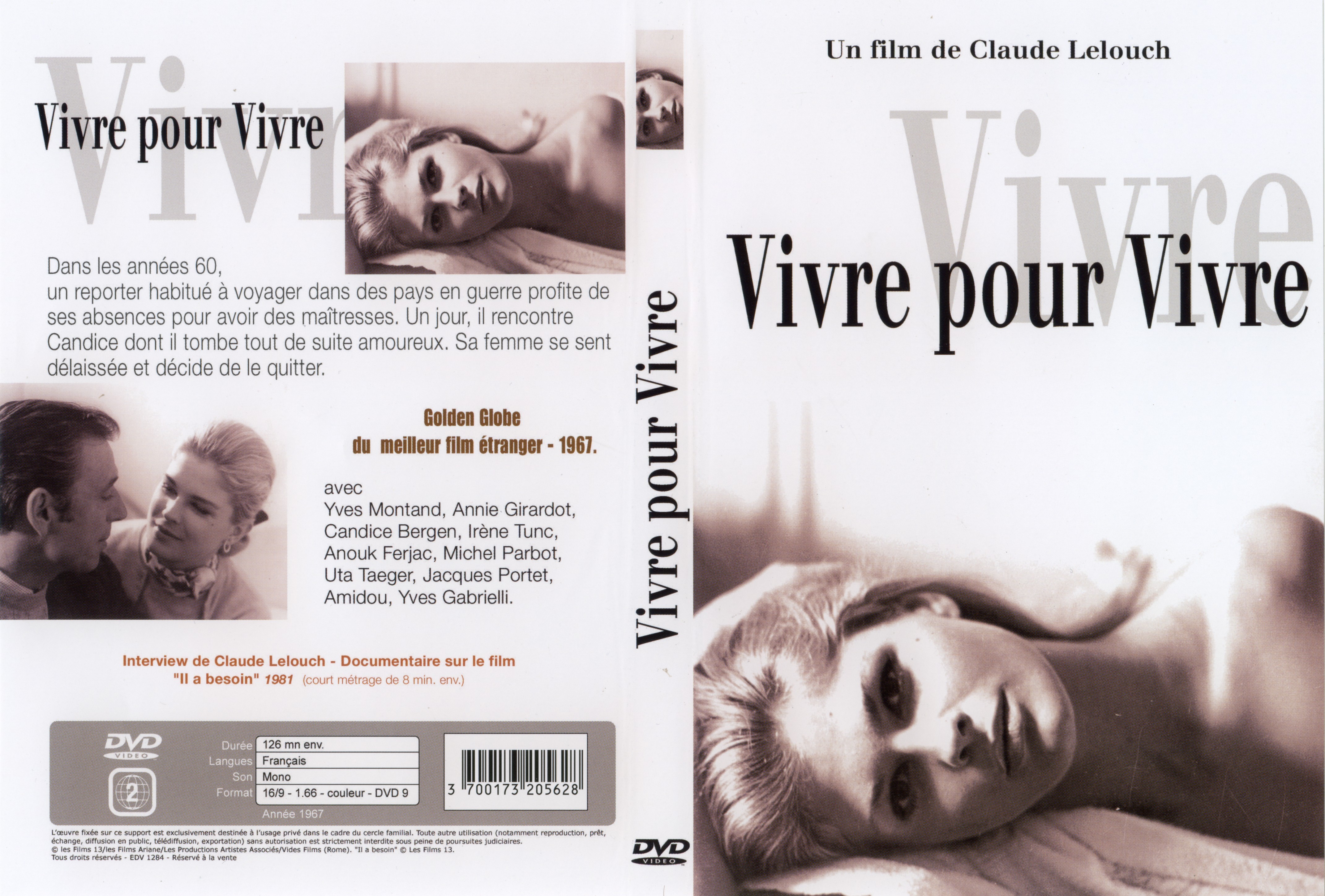 Jaquette DVD Vivre pour vivre