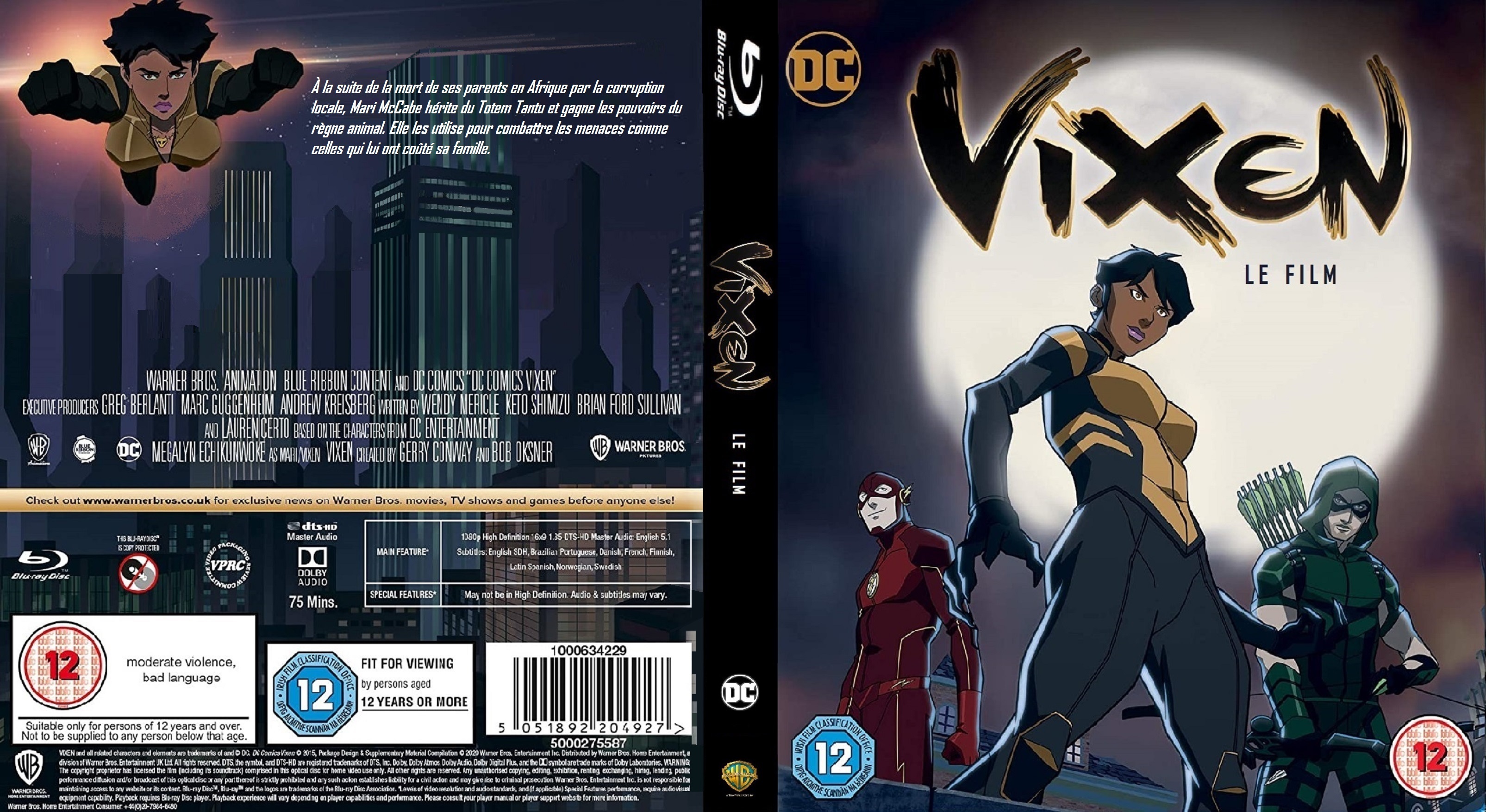 Jaquette DVD Vixen BLU RAY custom v2