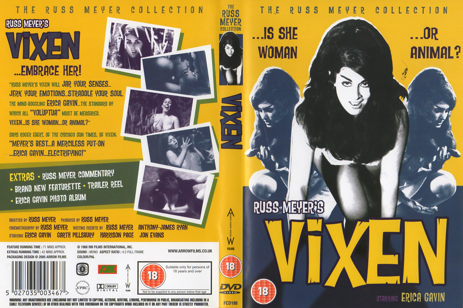 Jaquette DVD Vixen Zone 1 (BLU-RAY)