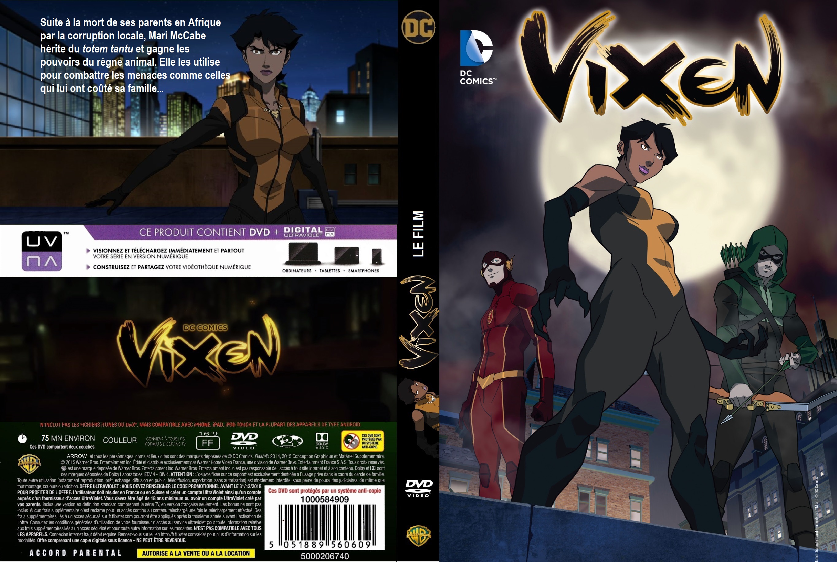 Jaquette DVD Vixen le film custom