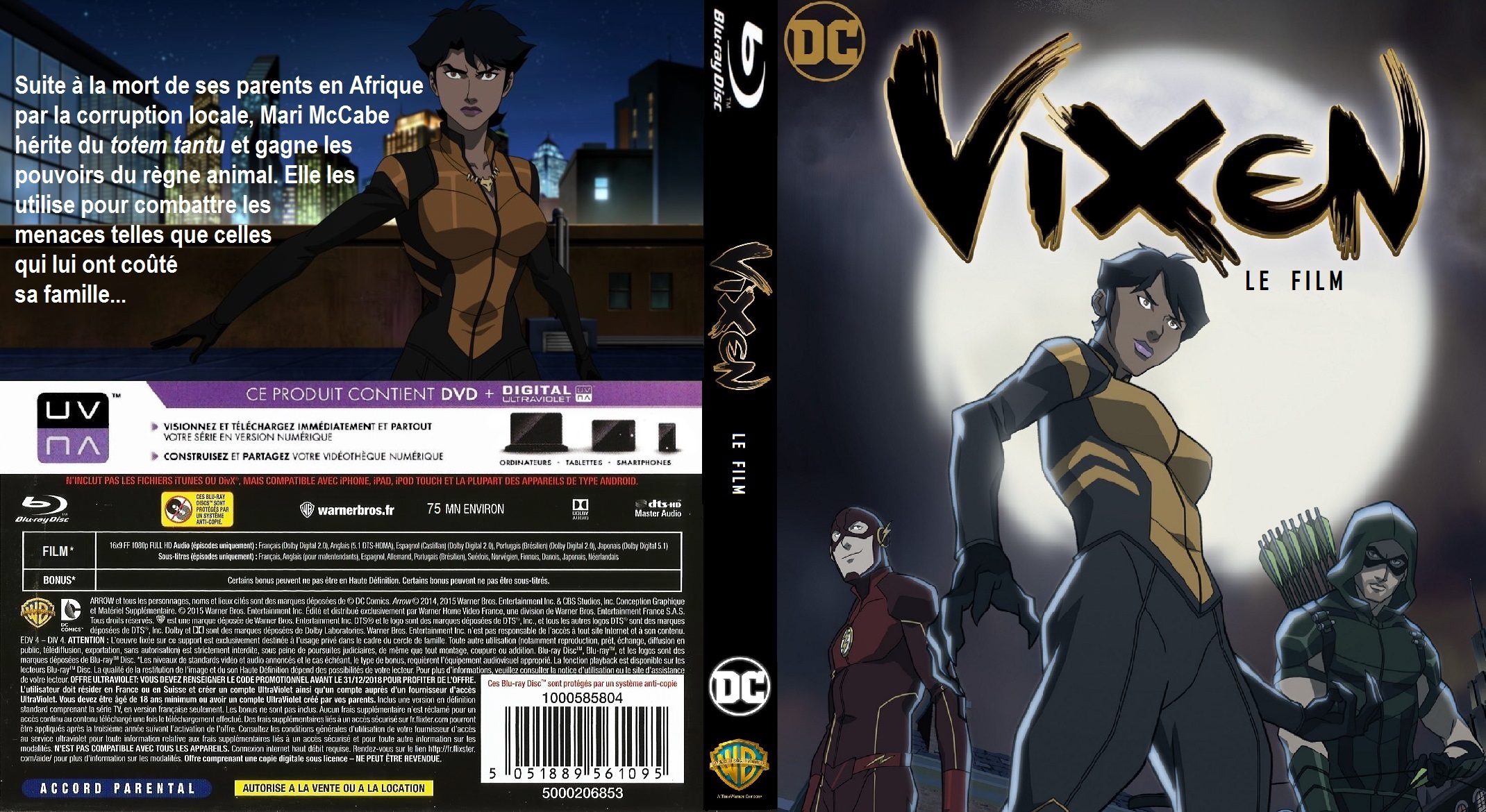 Jaquette DVD Vixen le film custom (BLU-RAY)