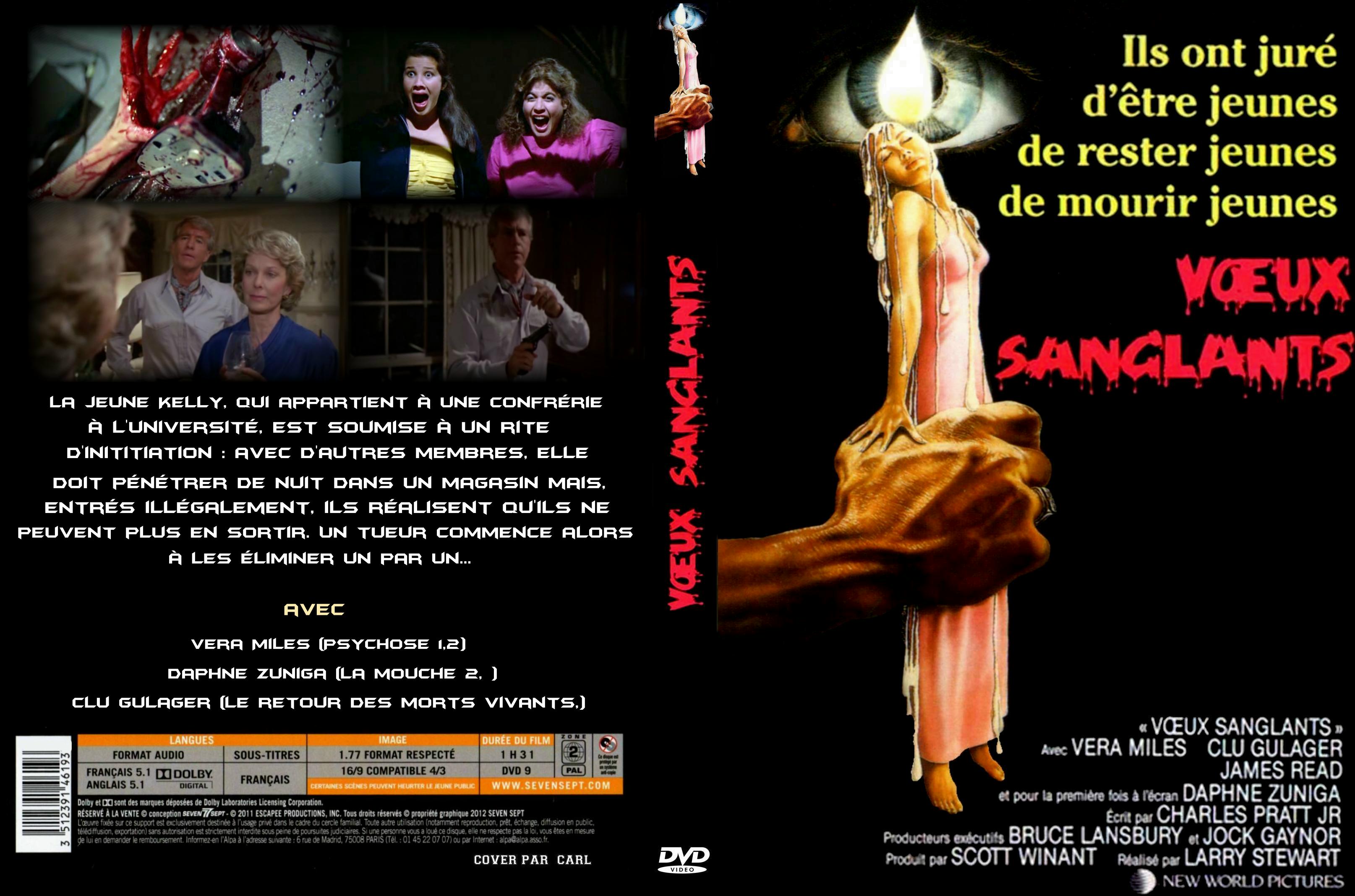 Jaquette DVD Voeux sanglants custom