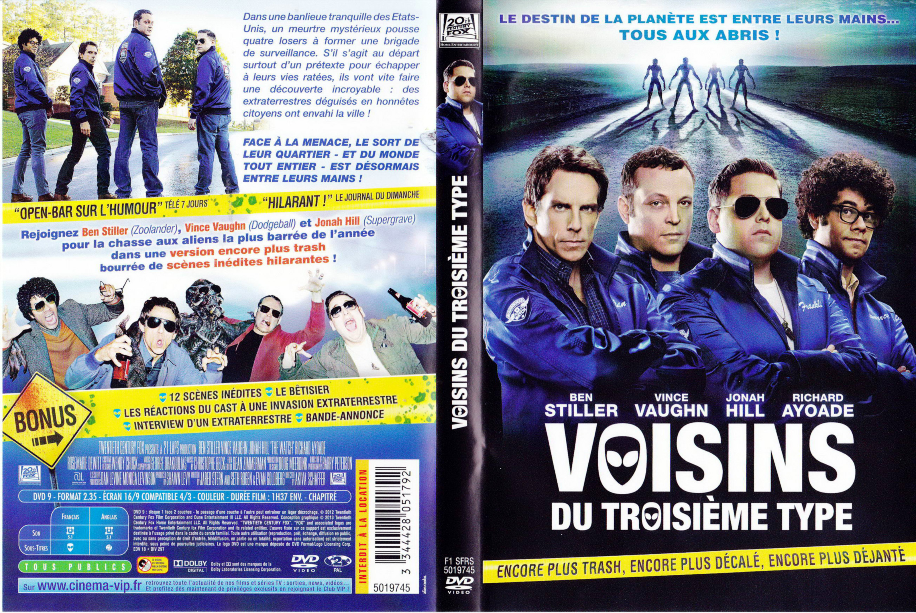 Jaquette DVD Voisins du troisime type