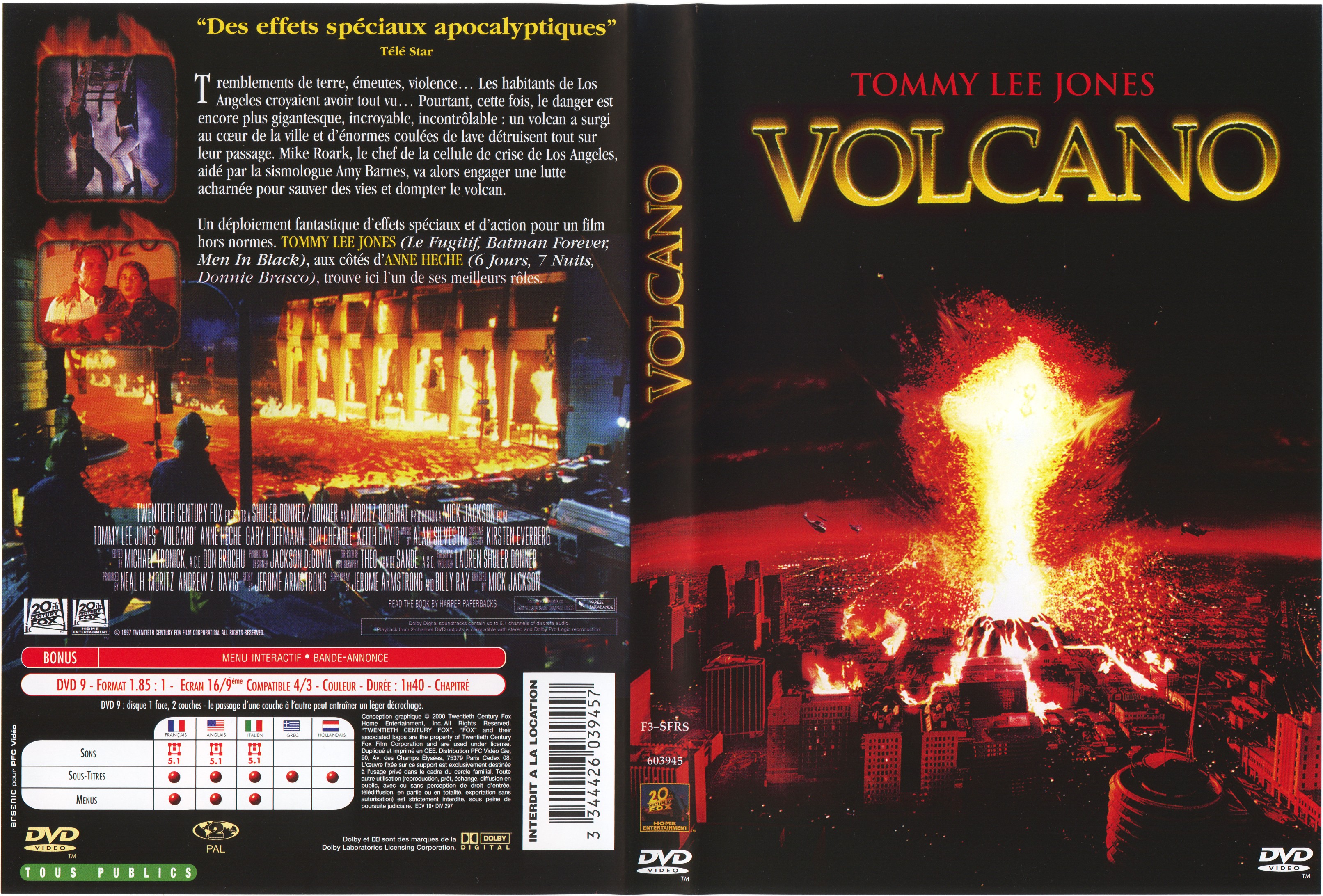 Jaquette DVD Volcano