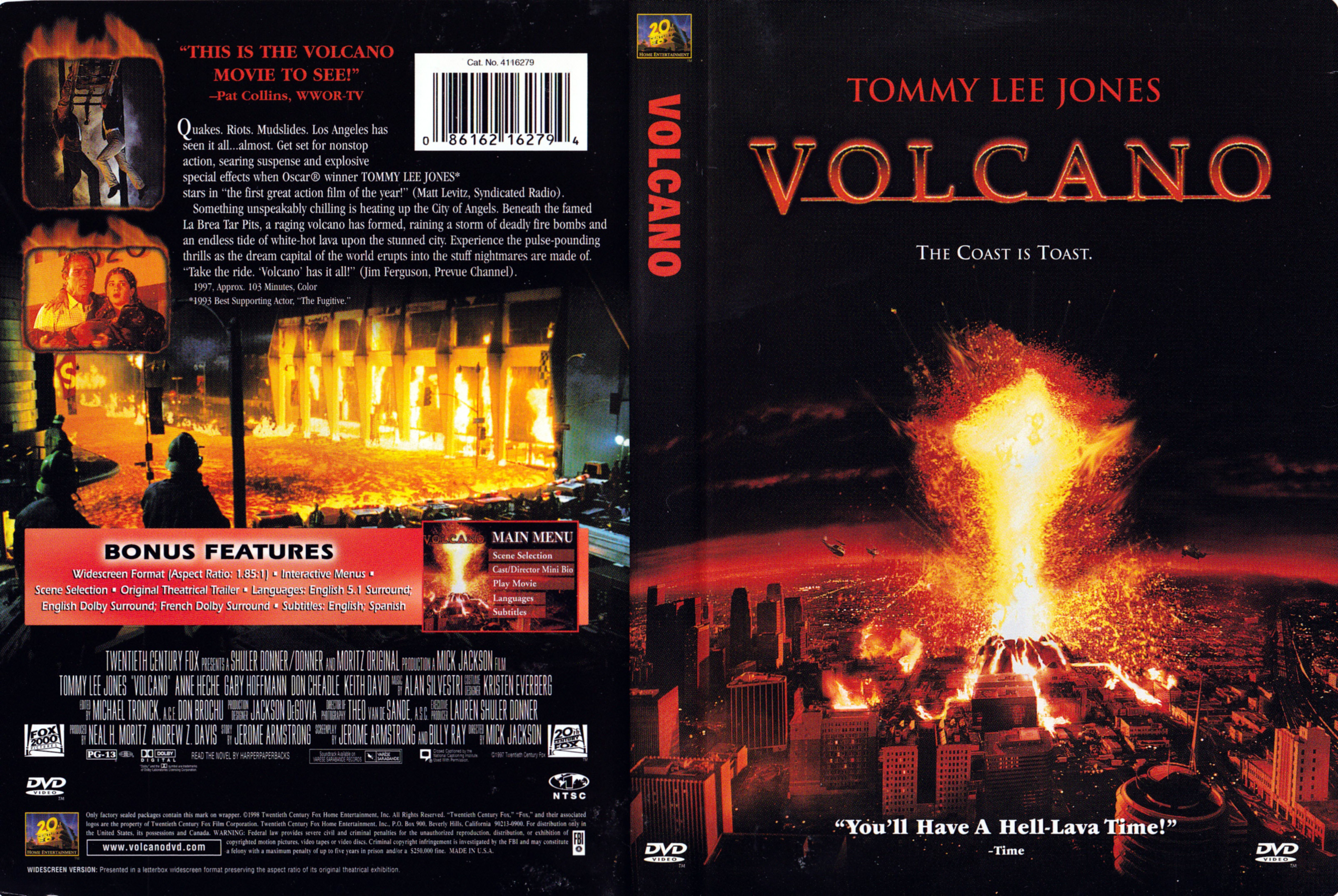 Jaquette DVD Volcano (Canadienne)