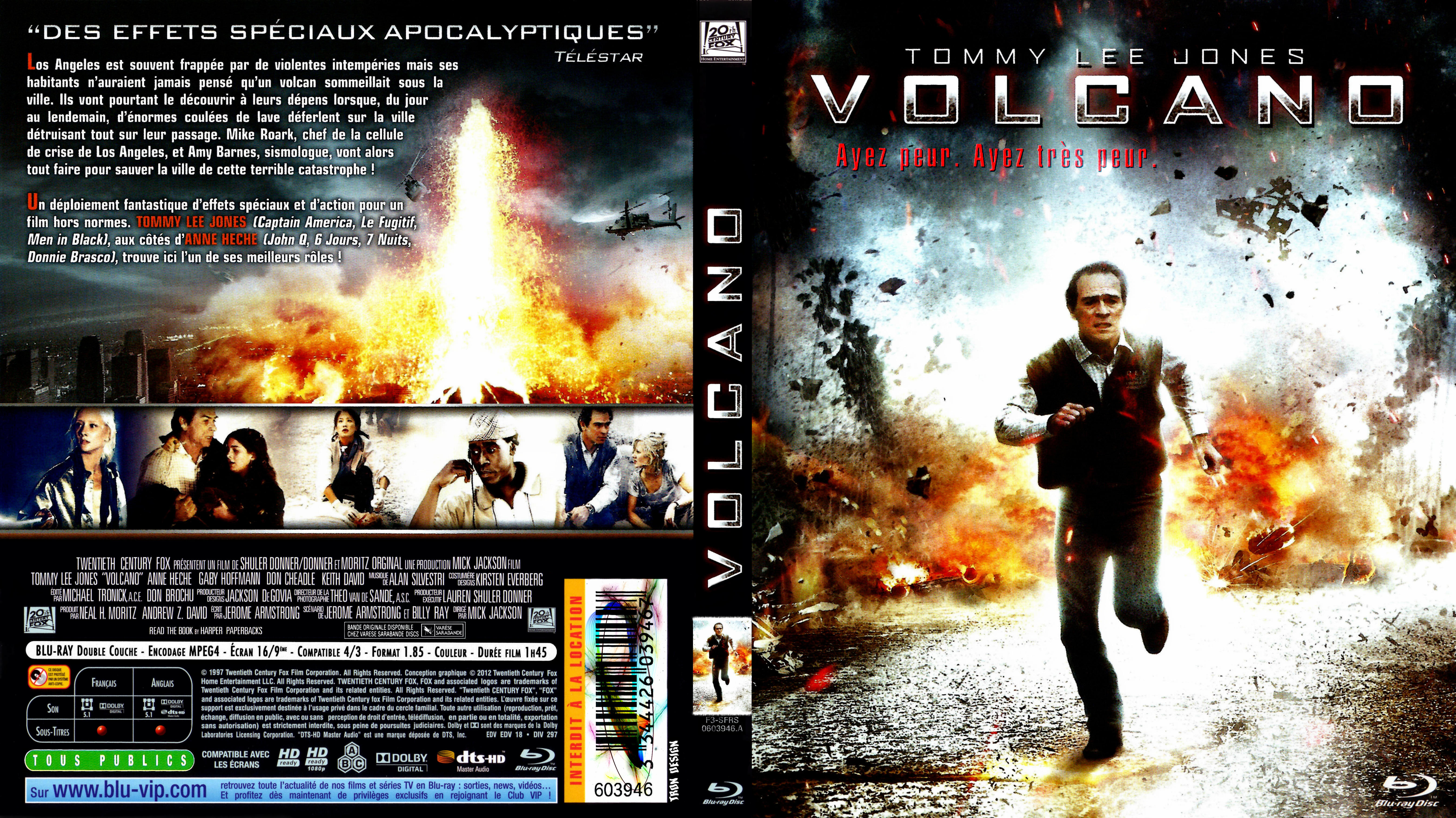 Jaquette DVD Volcano custom (BLU-RAY)