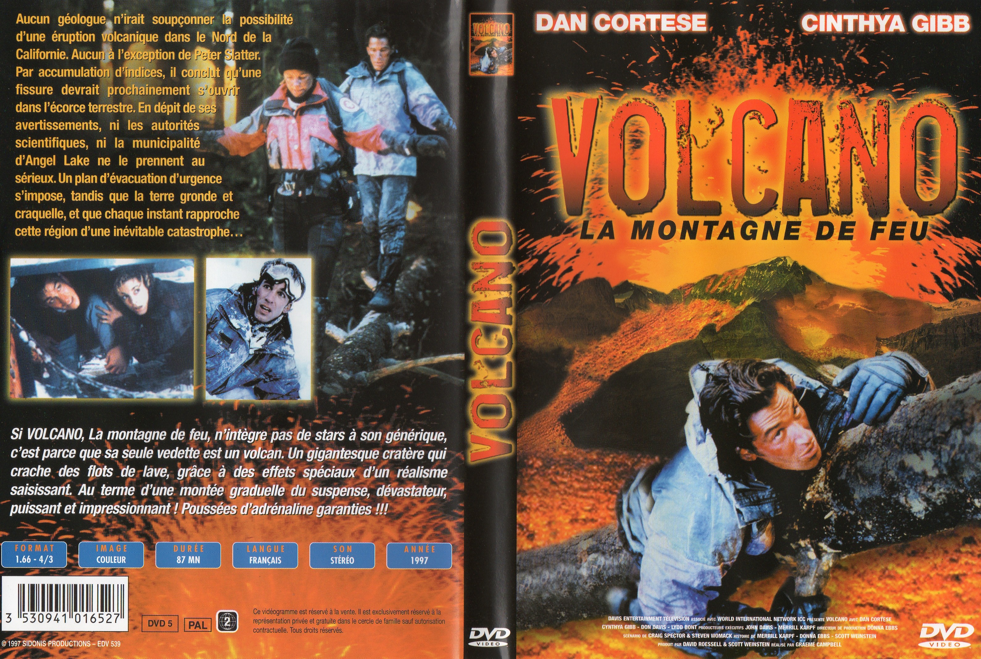 Jaquette DVD Volcano la montagne de feu