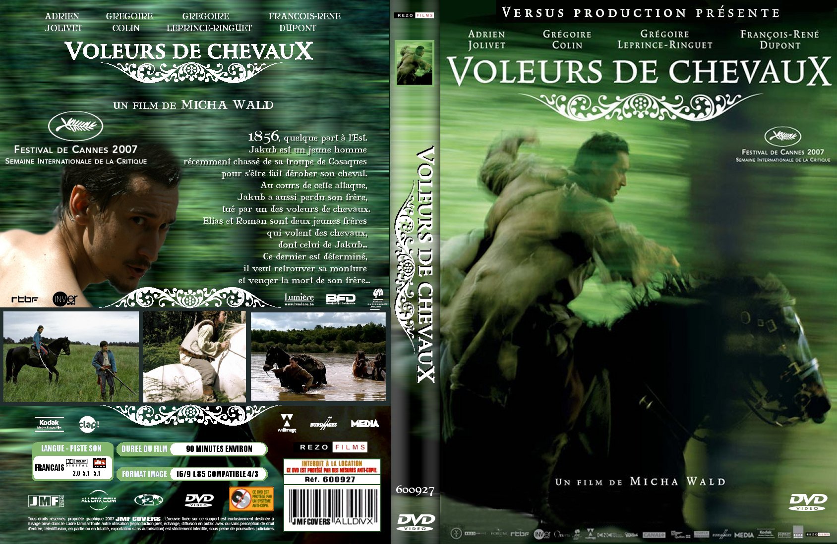 Jaquette DVD Voleurs de chevaux custom