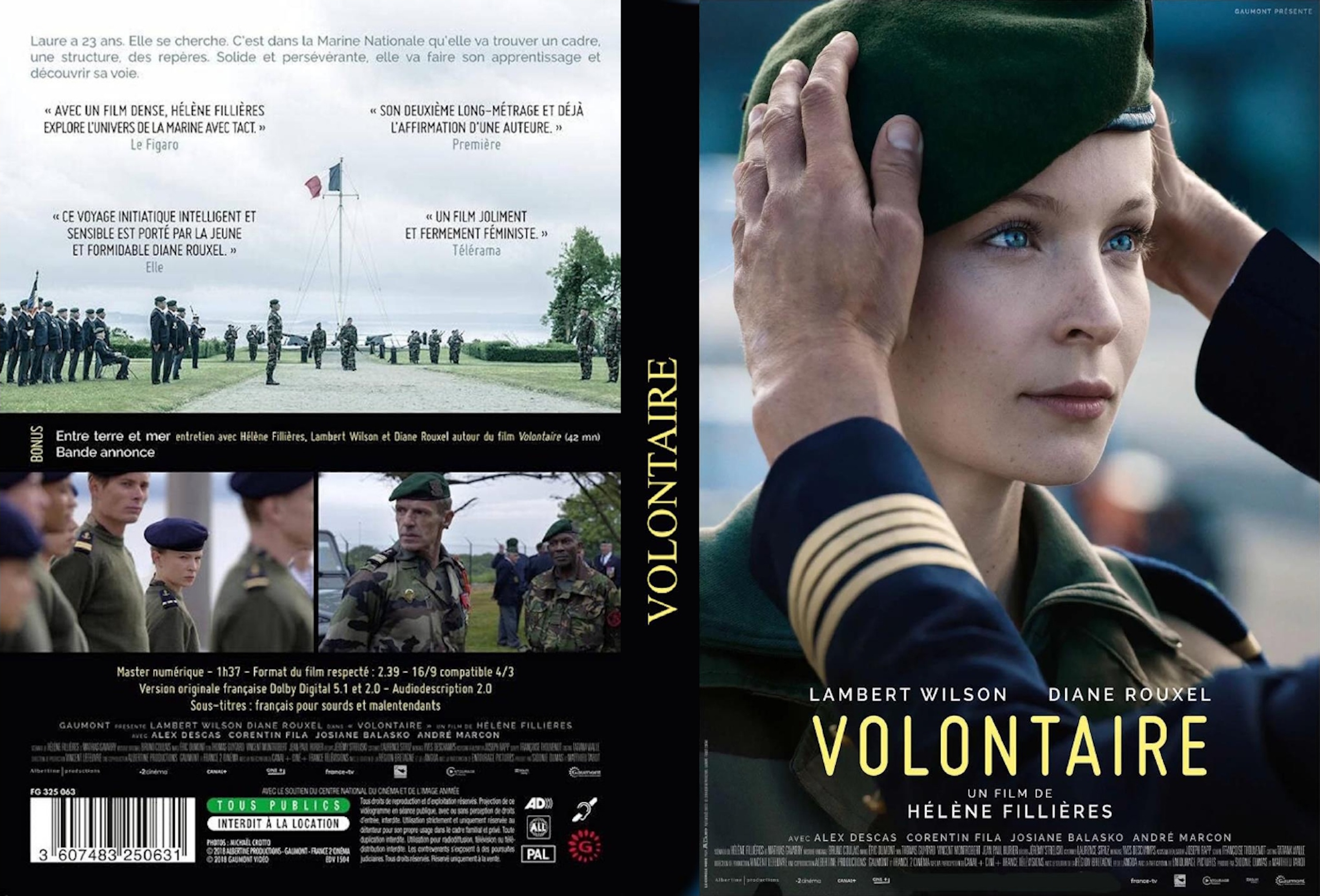Jaquette DVD Volontaire custom