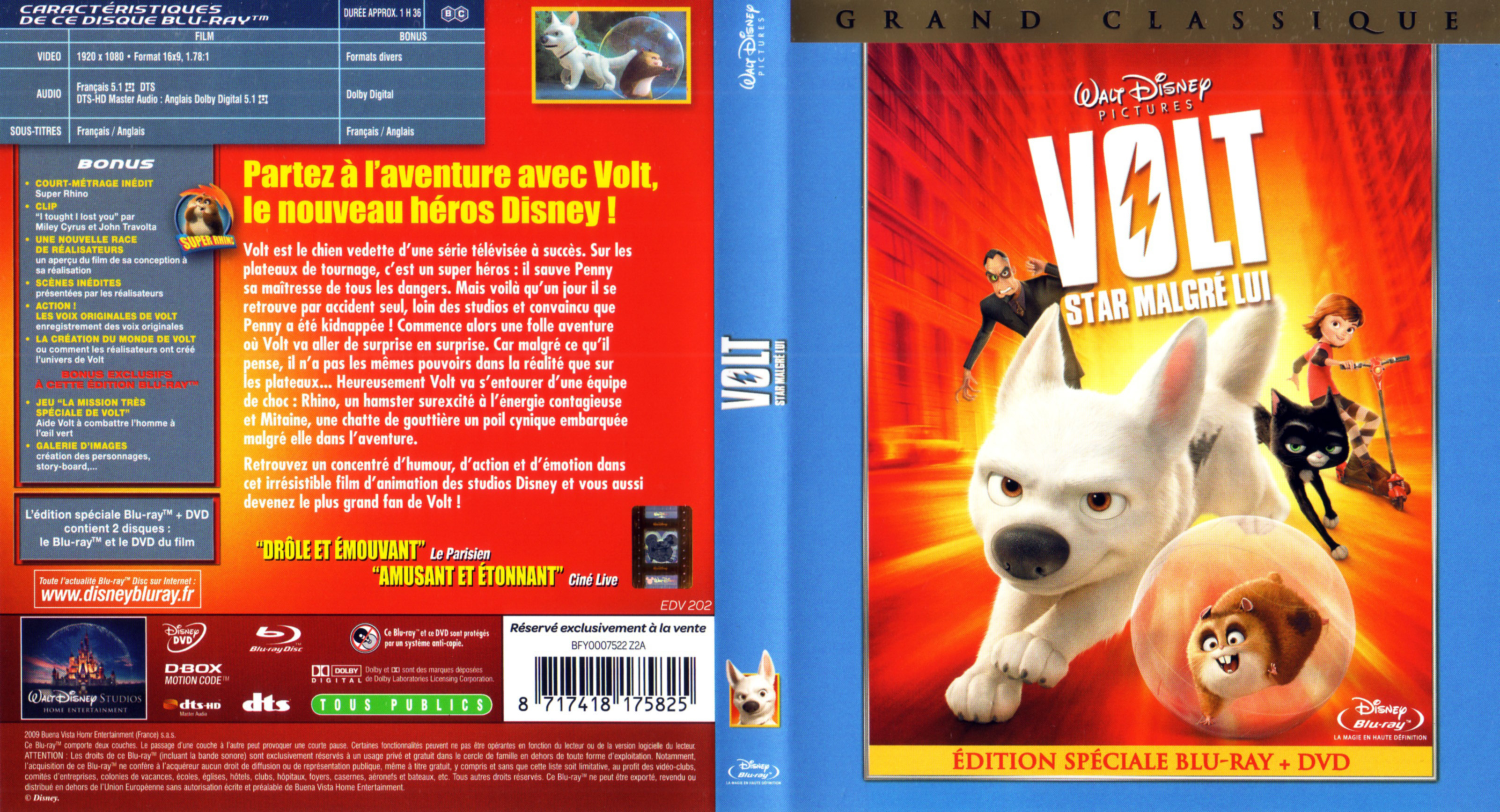 Jaquette DVD Volt (BLU-RAY)